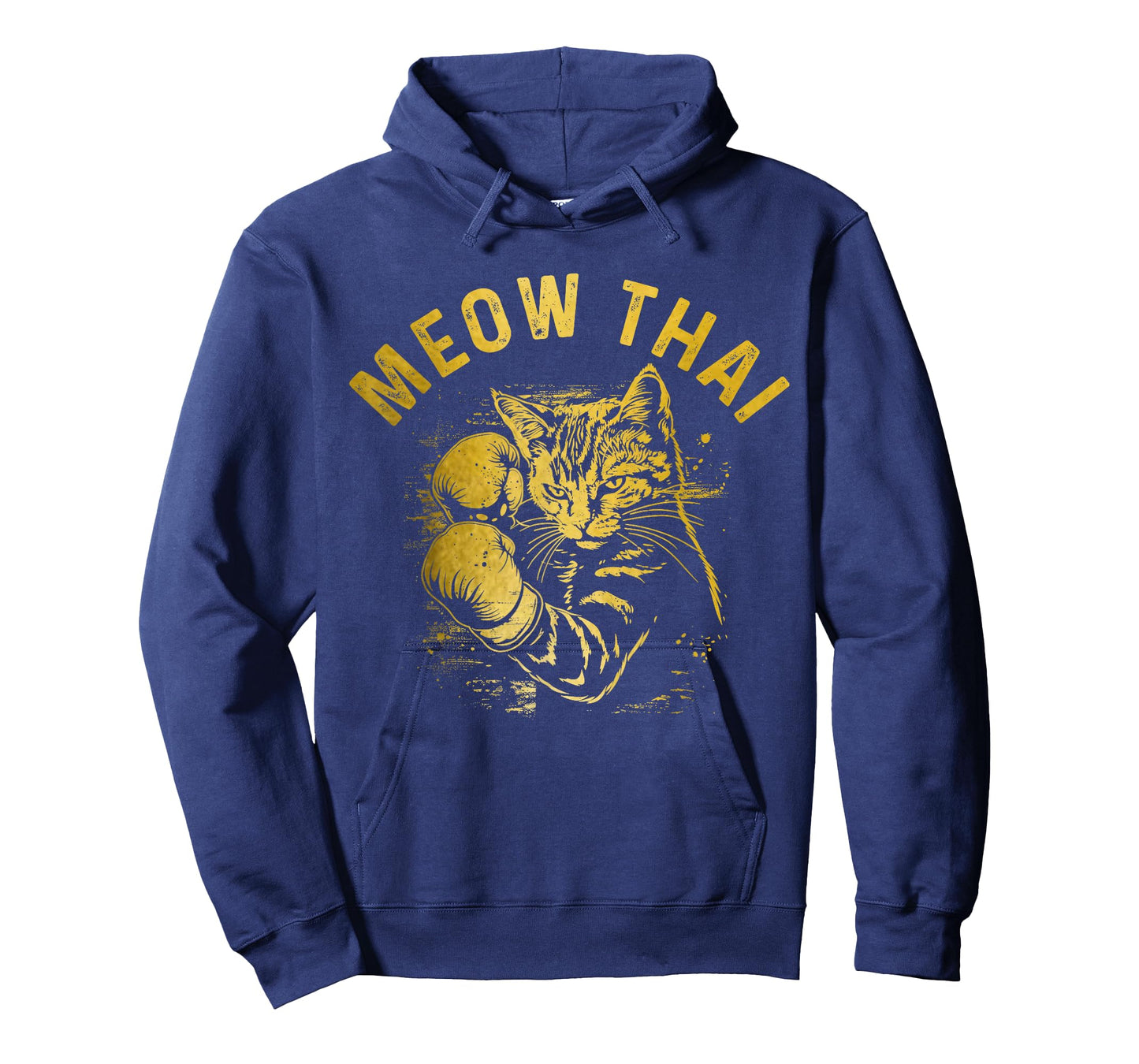 Meow Thai Funny Muay Thai Boxing Cat Martial Arts MMA Boxer T-Shirt