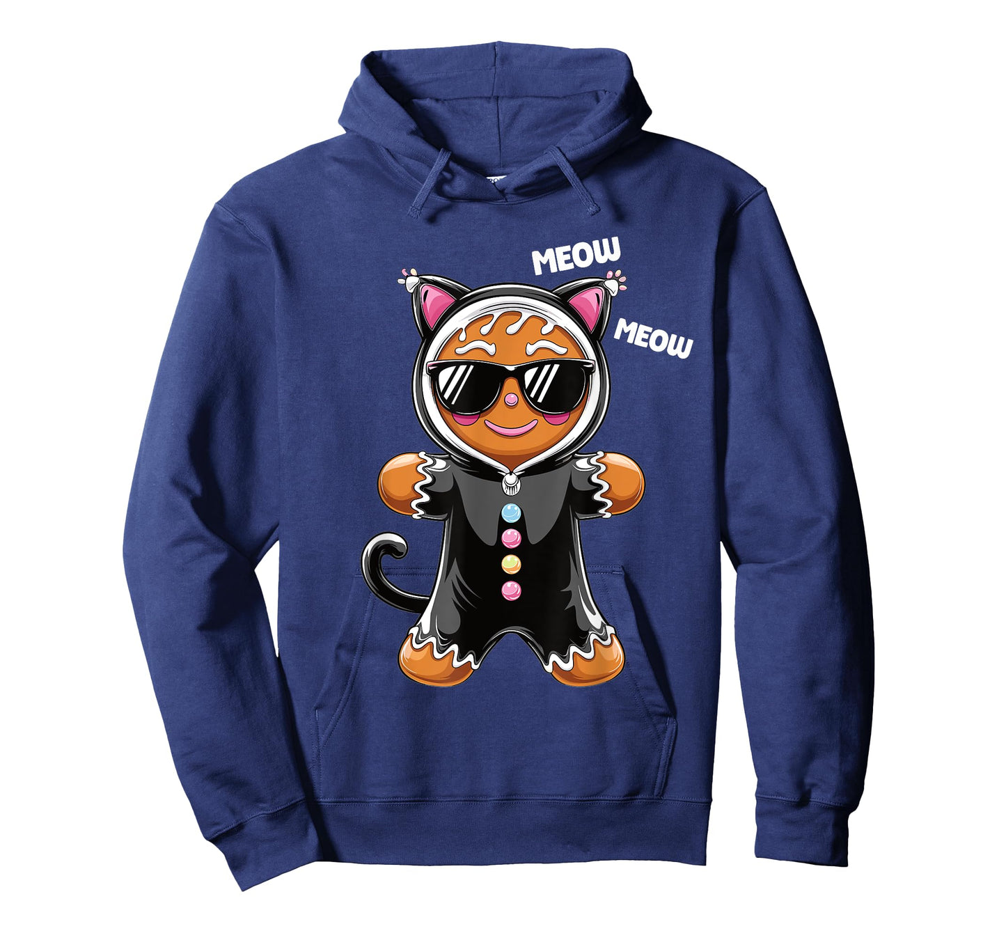 Cute Christmas Gingerbread Man Cat T-Shirt
