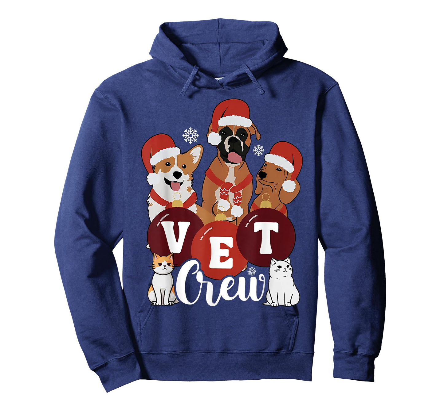 Christmas Cute Pet Santa Hat Vet Crew Veterinary Technician T-Shirt