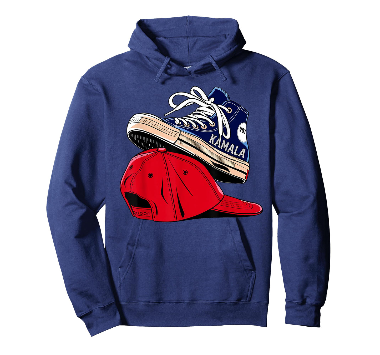 Kamala Harris High Heel Shoes Stepping On Red Hat Funny Vote T-Shirt