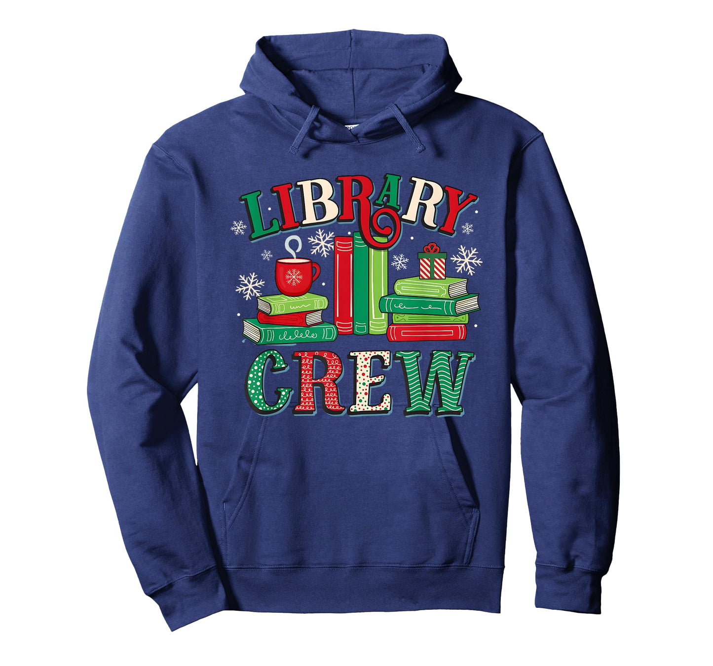 Library Crew Book Lovers Reader Teacher Librarian Christmas T-Shirt