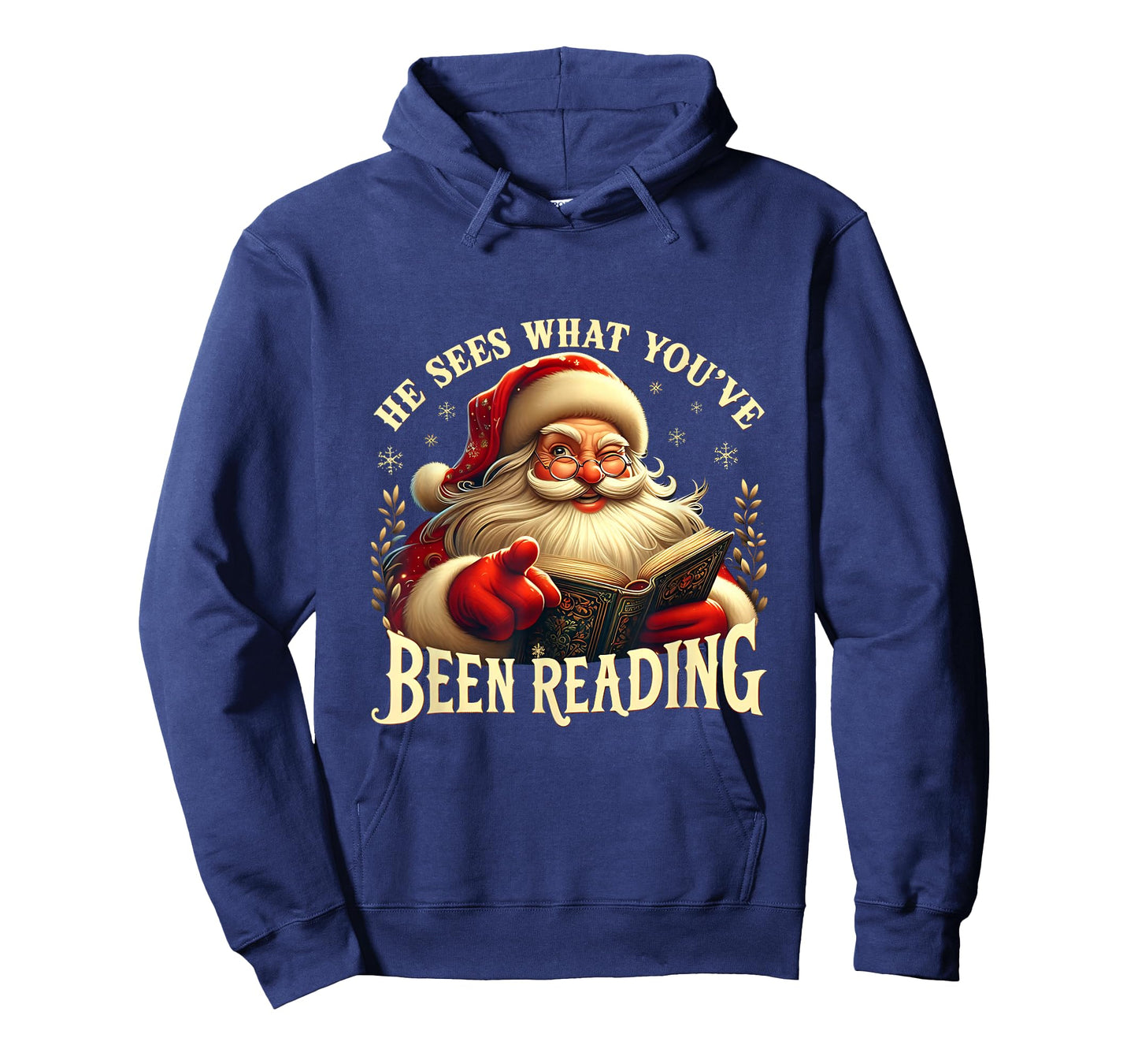 He Sees What You’ve Been Reading Book Christmas Booklish T-Shirt