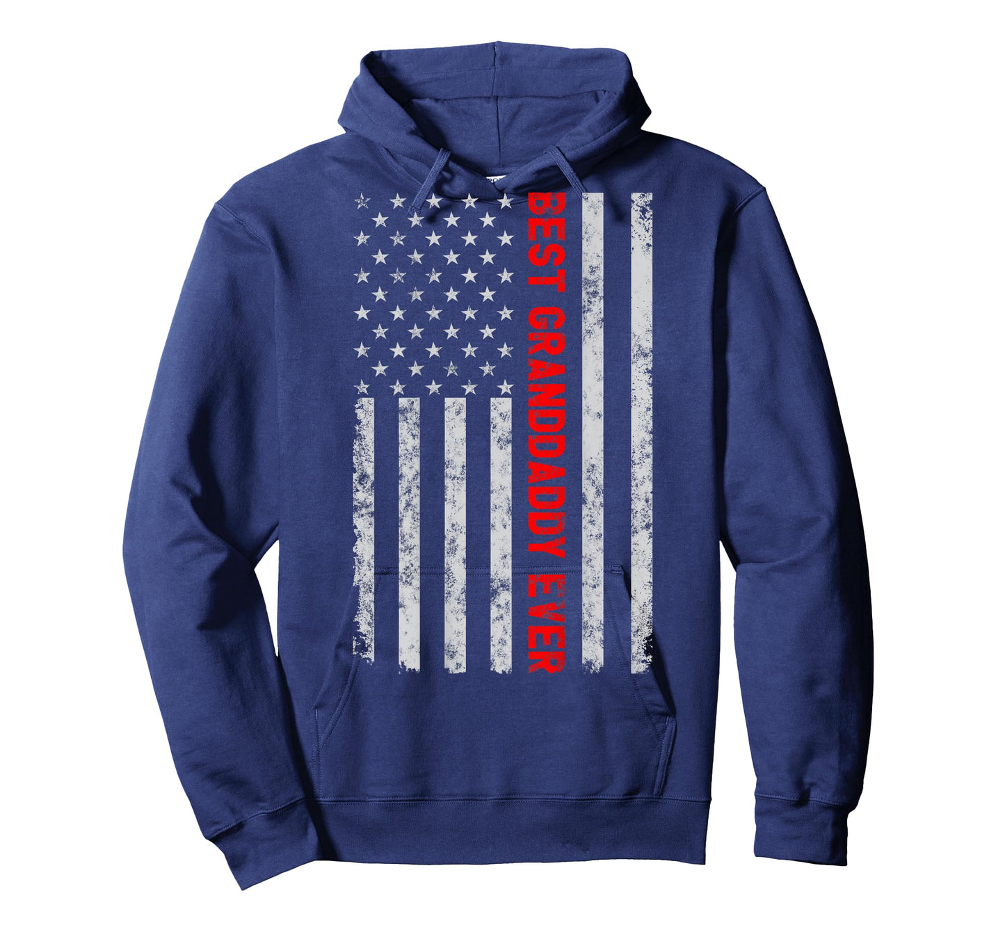 Best Granddaddy Ever Funny Fathers Day Vintage American Flag Women Men T-Shirt