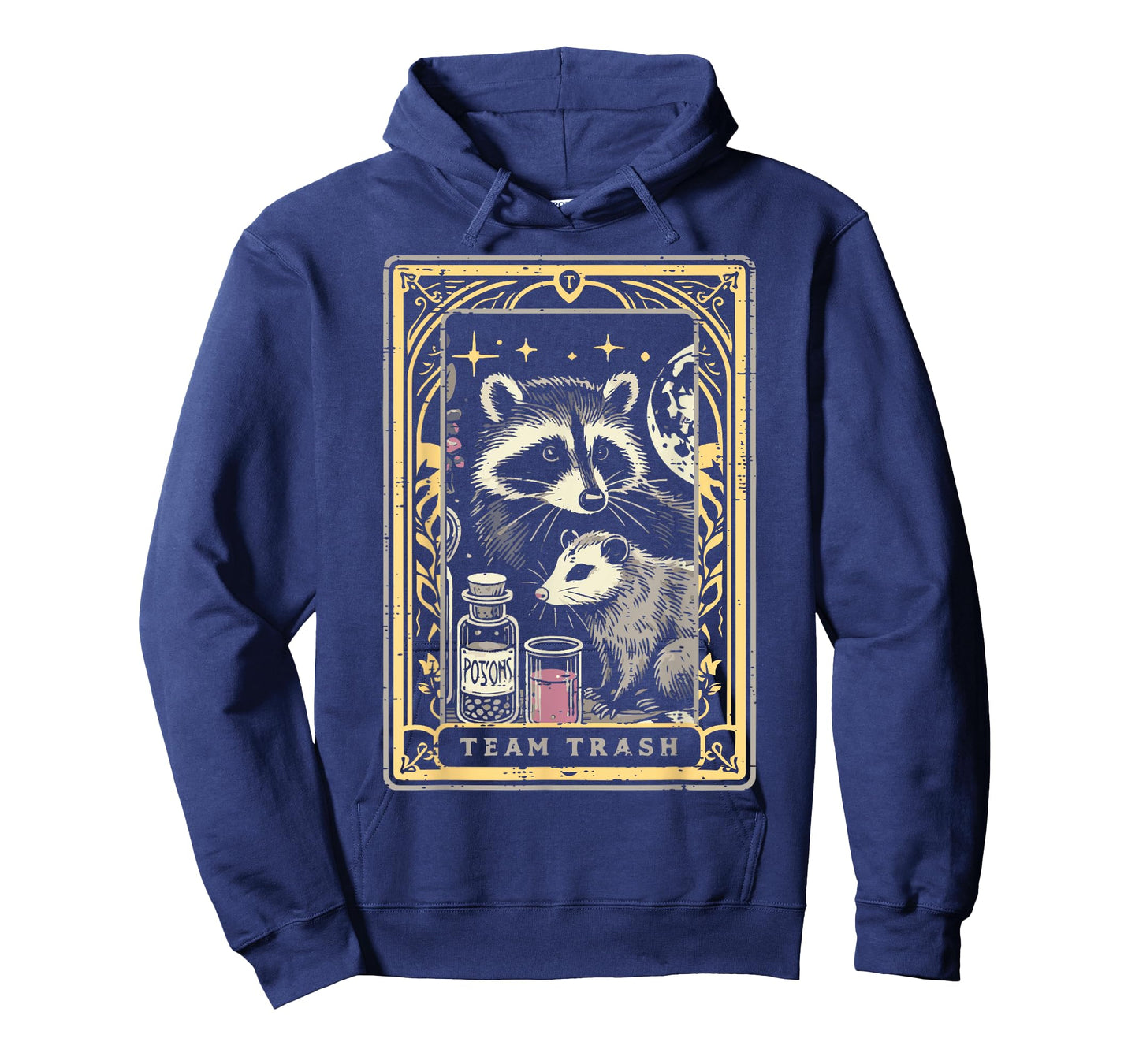 Raccoon Possum Tarot Team Trash Funny Opossum Women Men Kids T-Shirt