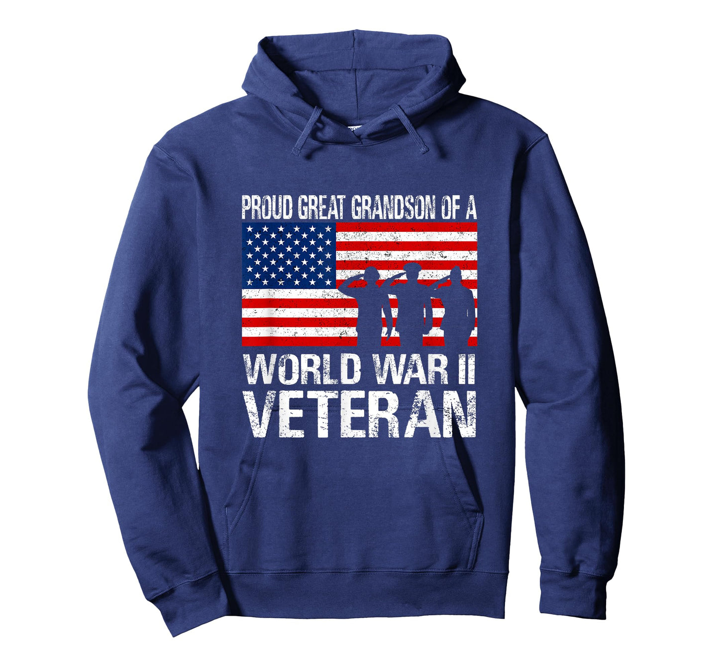 Proud Great Grandson of a WW II Veteran Family Matching Vet T-Shirt