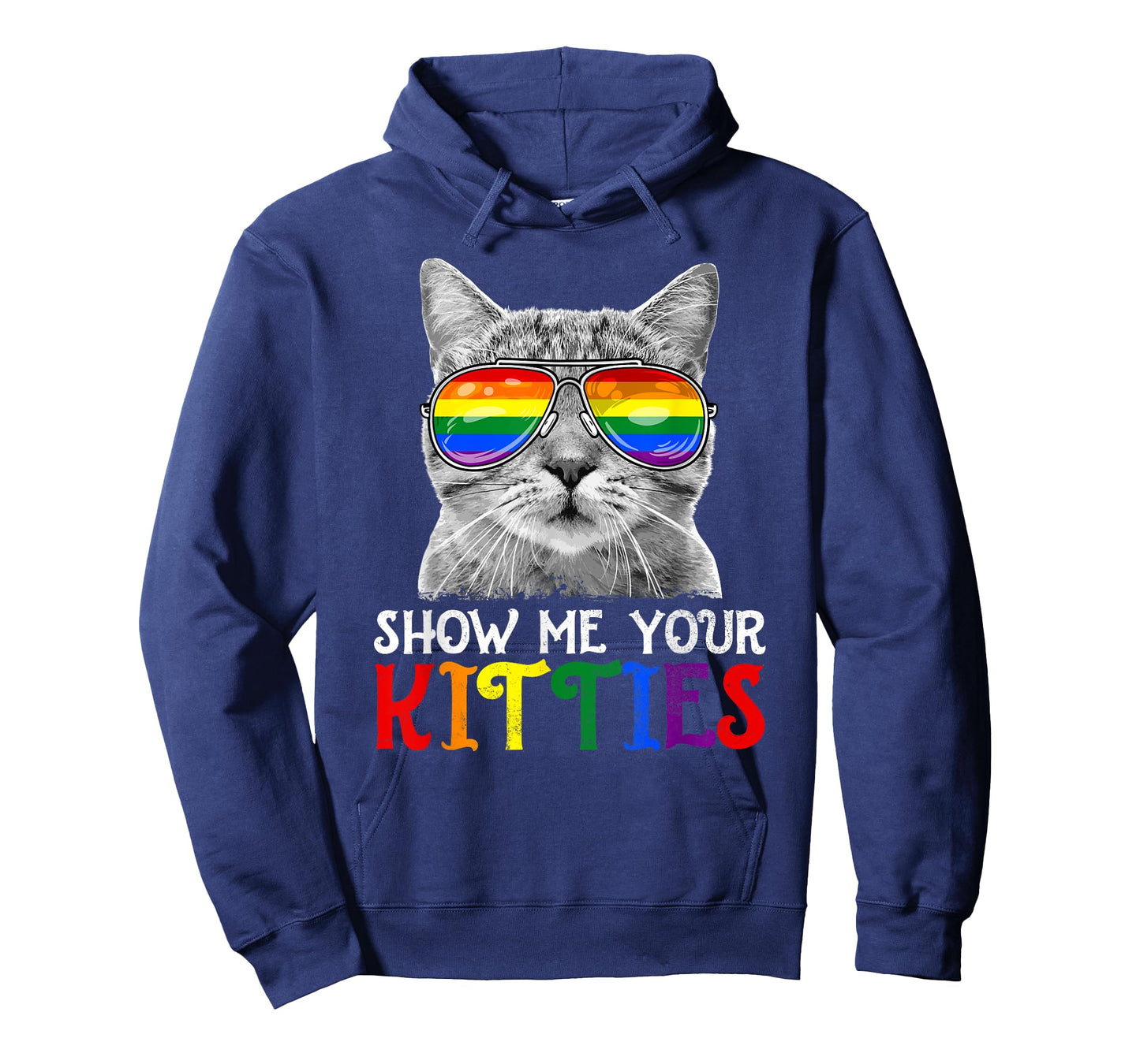 Show Me Your Kitties Proud Ally Cat Lover LGBT Gay Pride Men Women T-Shirt