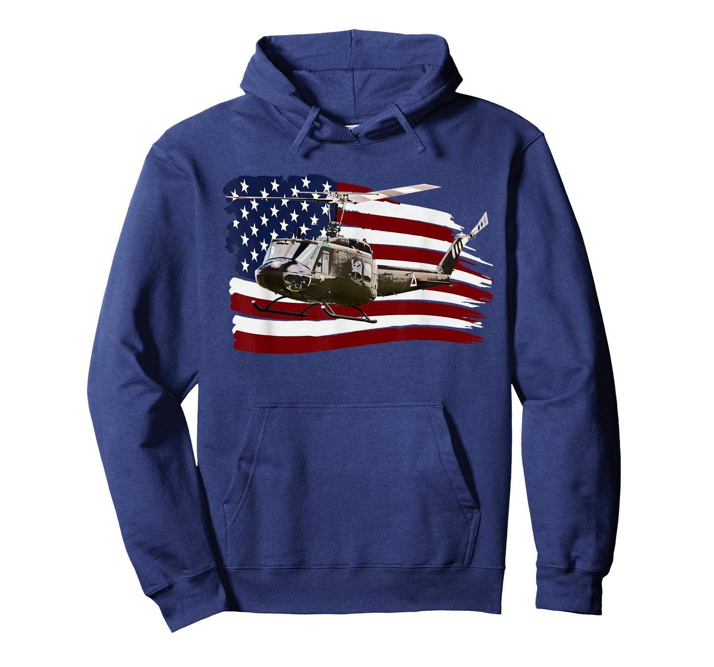 UH-1 UH1 Huey Helicopter T shirt American Flag usa T-Shirt