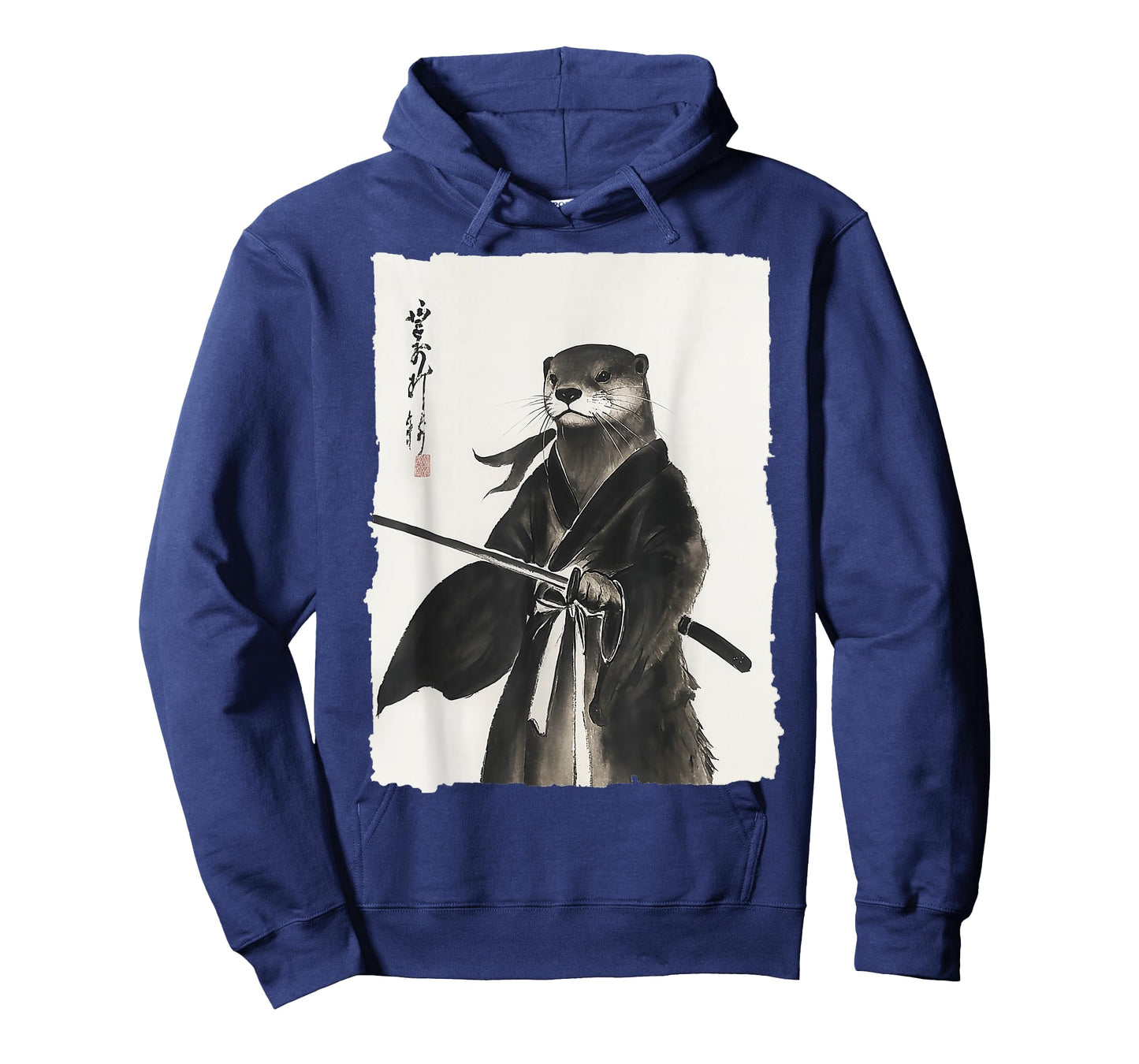 Otter Samurai Janpanese Vintage Warrior Art Anime Graphic T-Shirt