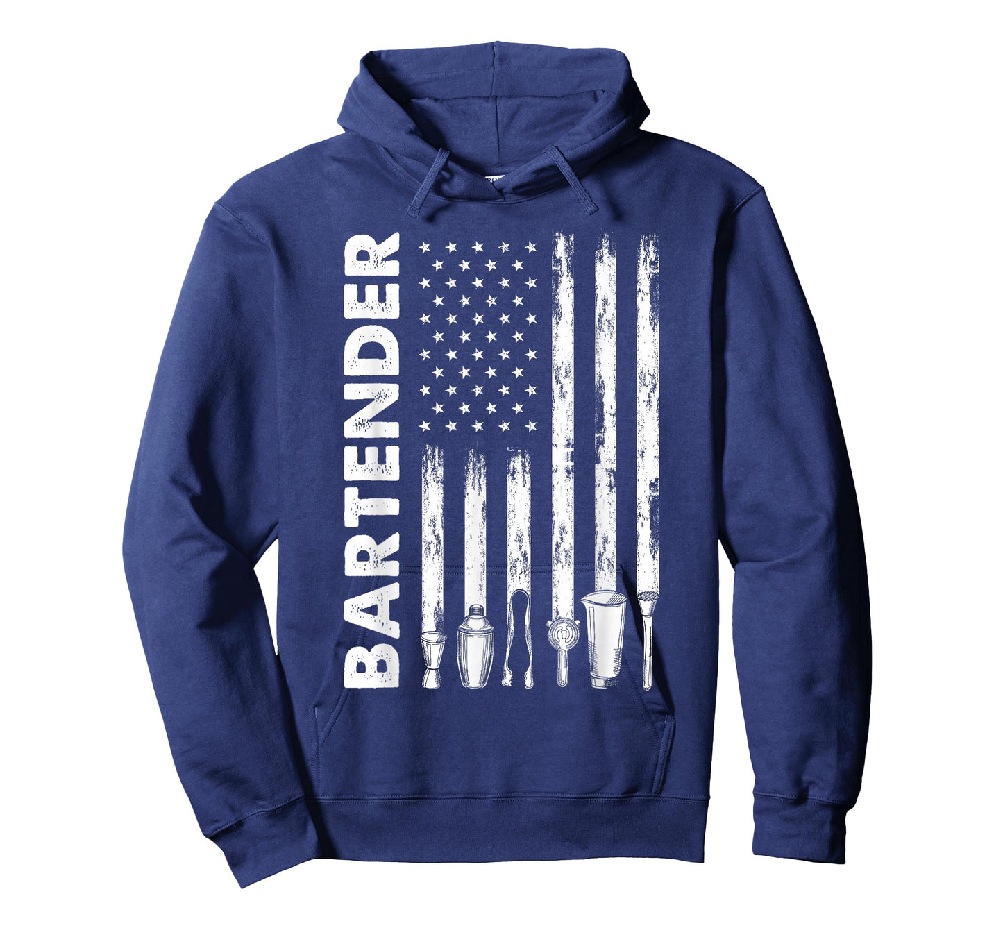 American Flag Bartender Funny Bartending Barkeep T-Shirt