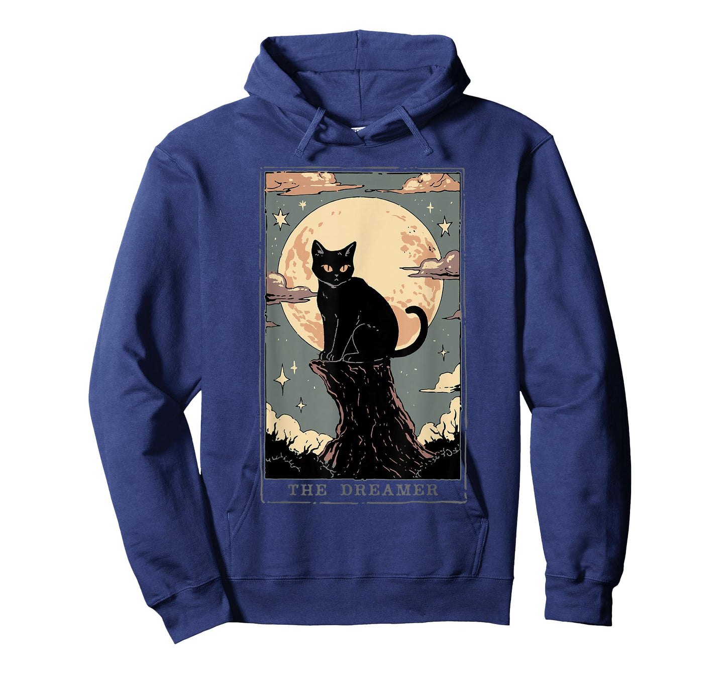 Black Cat Tarot Shirt Dreamer Dark Academia Cat Moon Cult T-Shirt