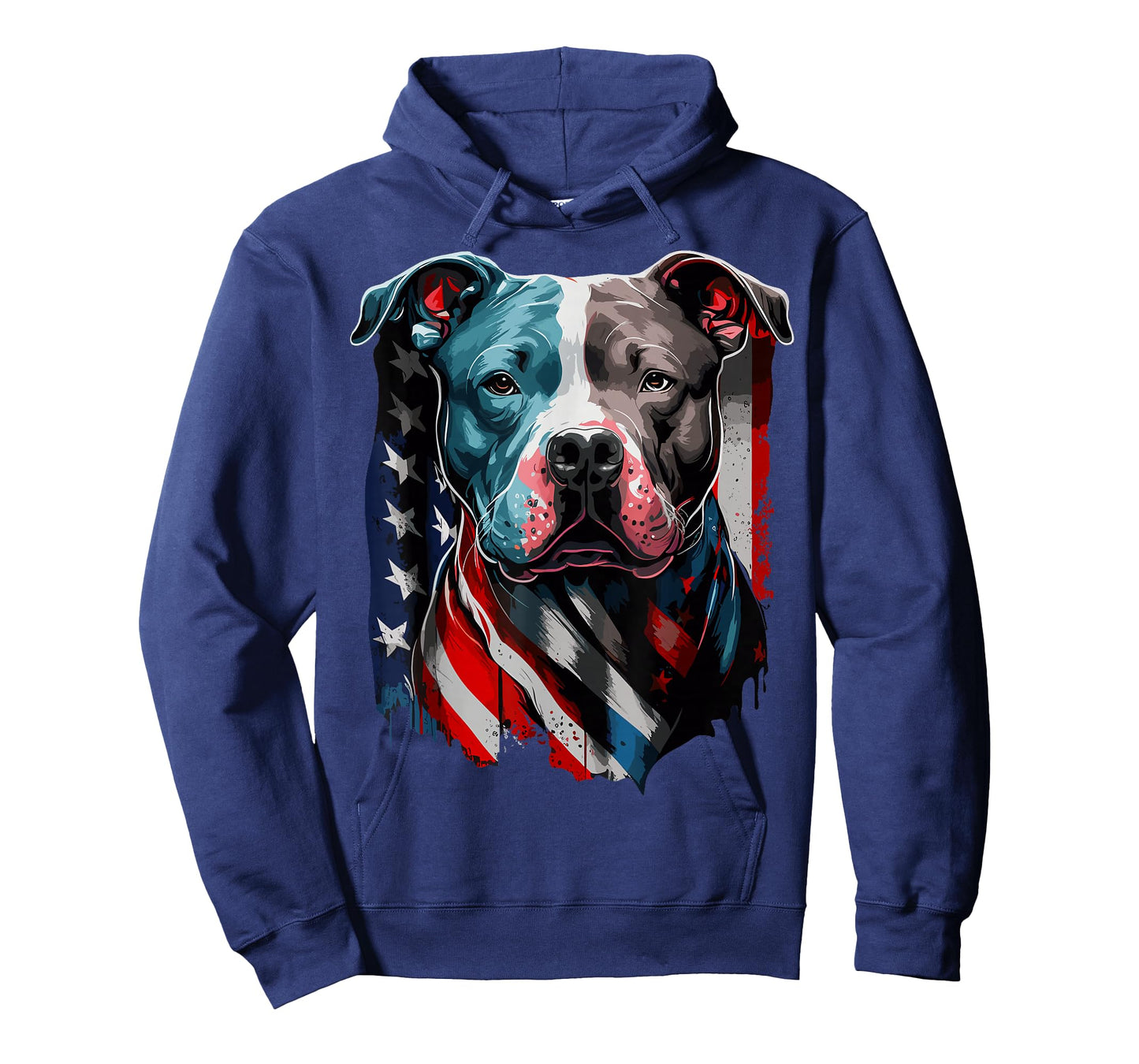 American Pitbull Terrier USA Flag Patriotic Dog T-Shirt