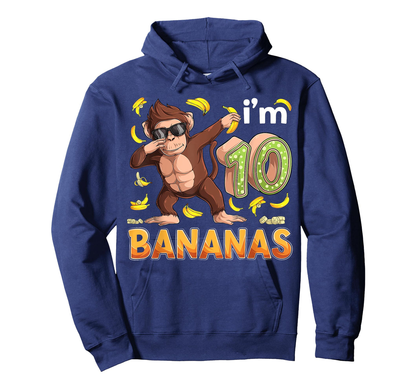 10 Year Old Monkey Birthday Safari Jungle Animal 10th B-day T-Shirt