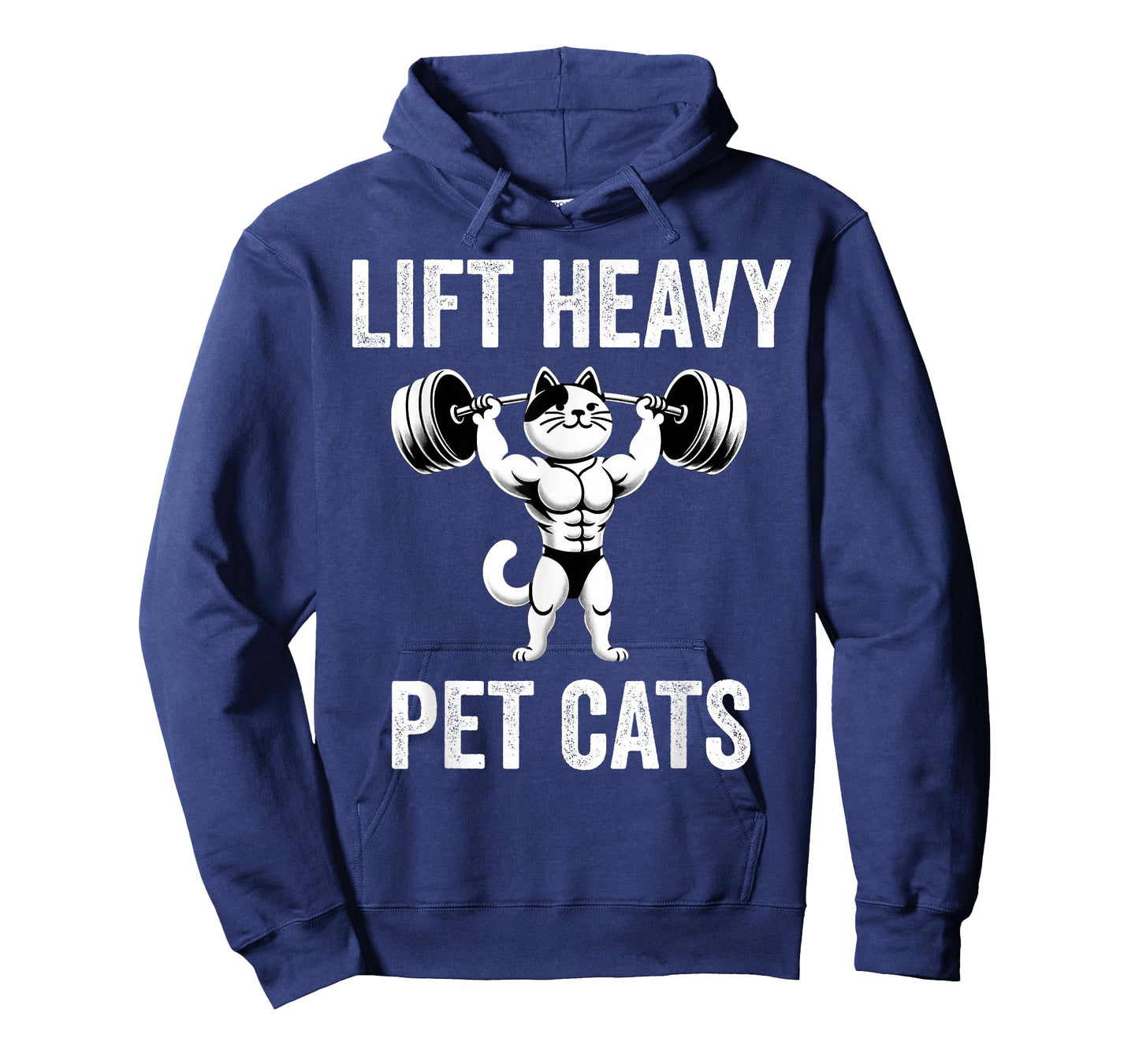 Lift Heavy Pet Cats Funny Gym Workout Weight Lifter T-Shirt