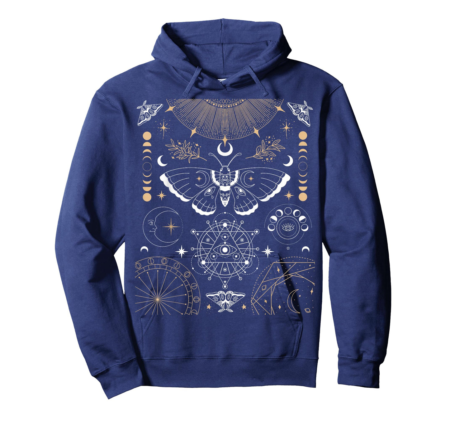 Luna Moth Moon Phases Witchy Dark Academia Aesthetic Occult T-Shirt