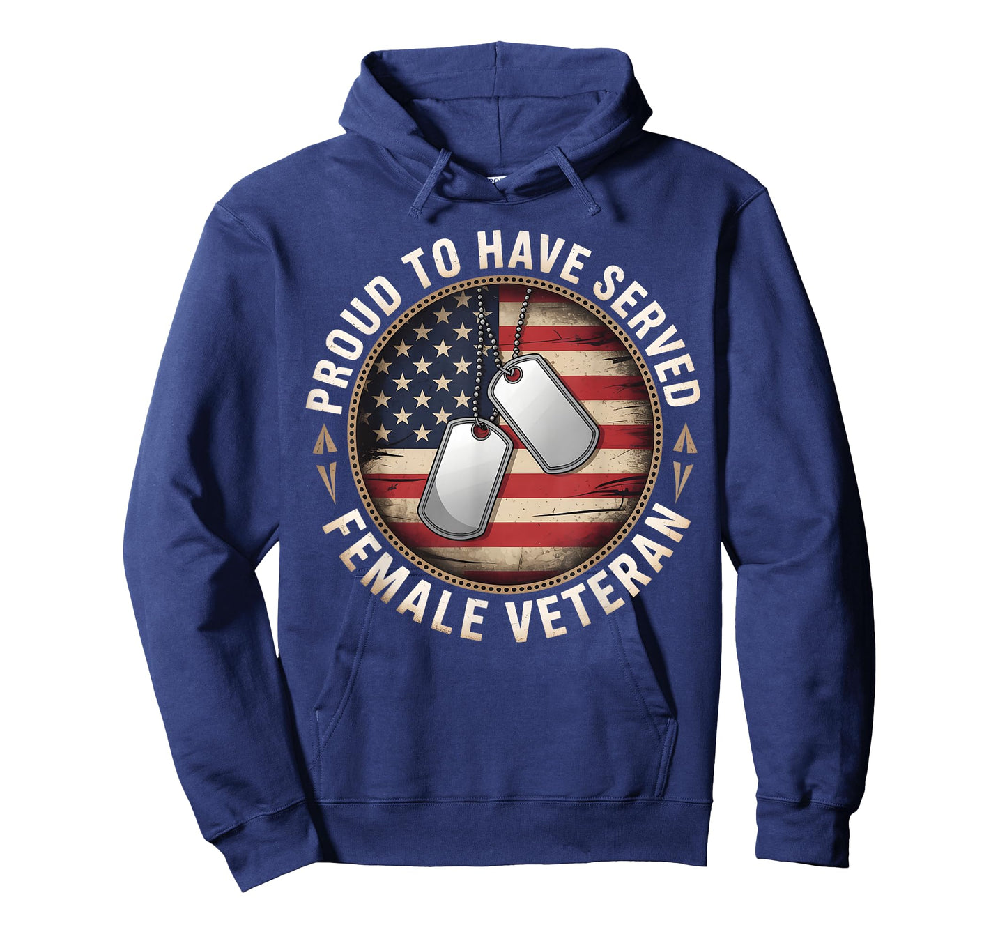 Proud to Have Served Female Veteran Day 4th of July USA Flag T-Shirt