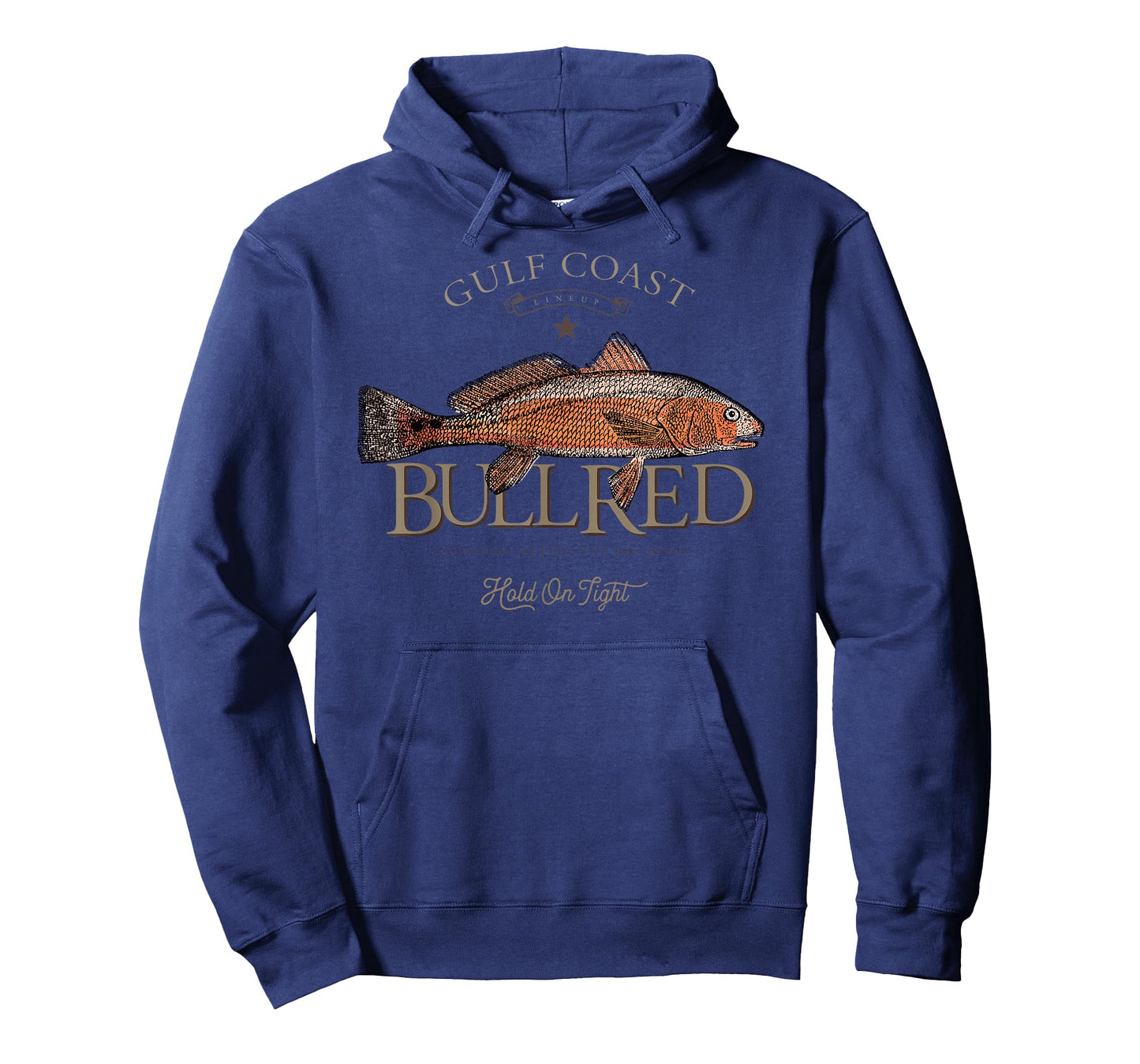Fishing Gulf Red Drum Redfish Bull Red T-Shirt Small