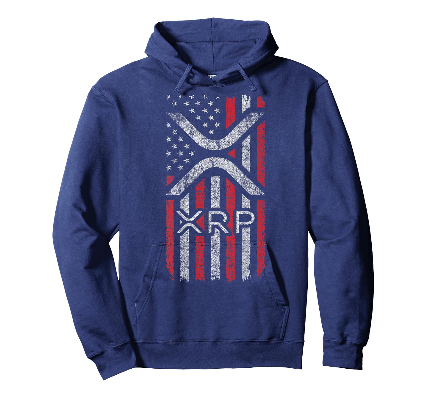 XRP Crypto - XRP Cryptocurrency - American Flag - XRP T-Shirt