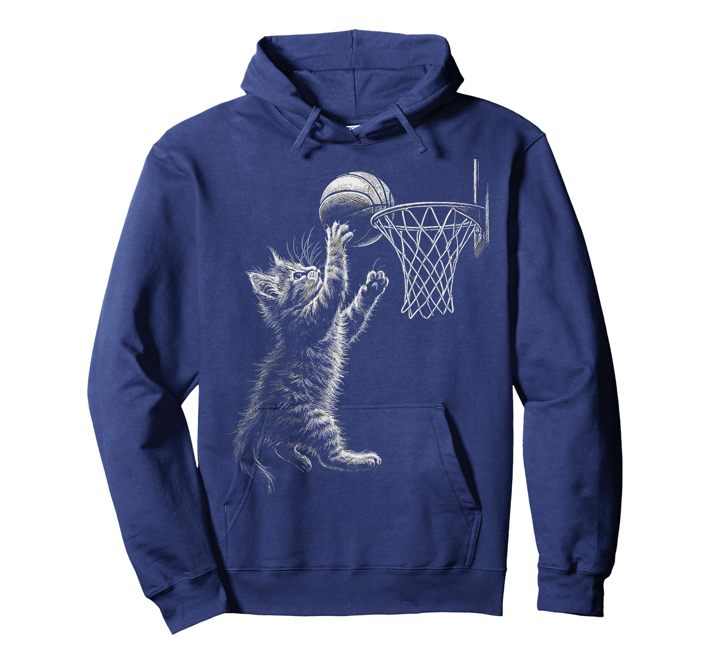 Cute Cat Playing Basketball Men Women Kids funny cat kitten T-Shirt
