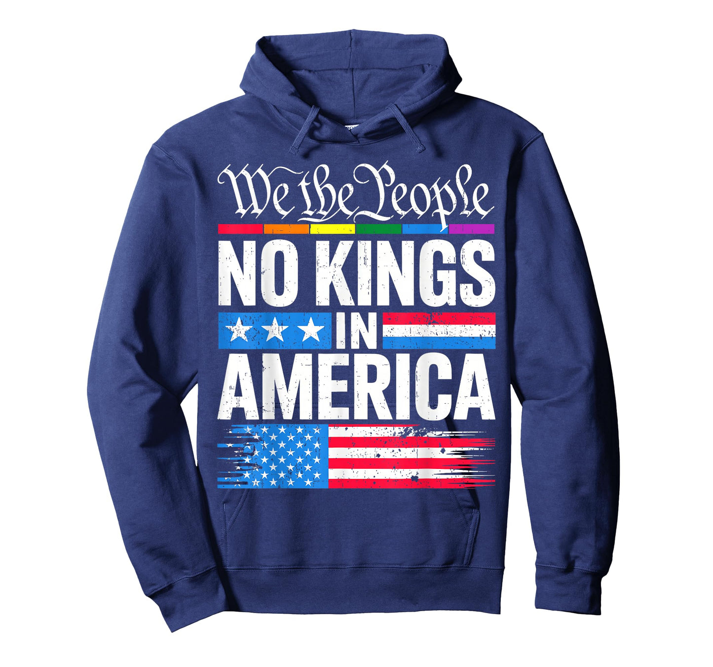 No Kings in America Shirt Rejecting Kings Patriotic USA Men T-Shirt