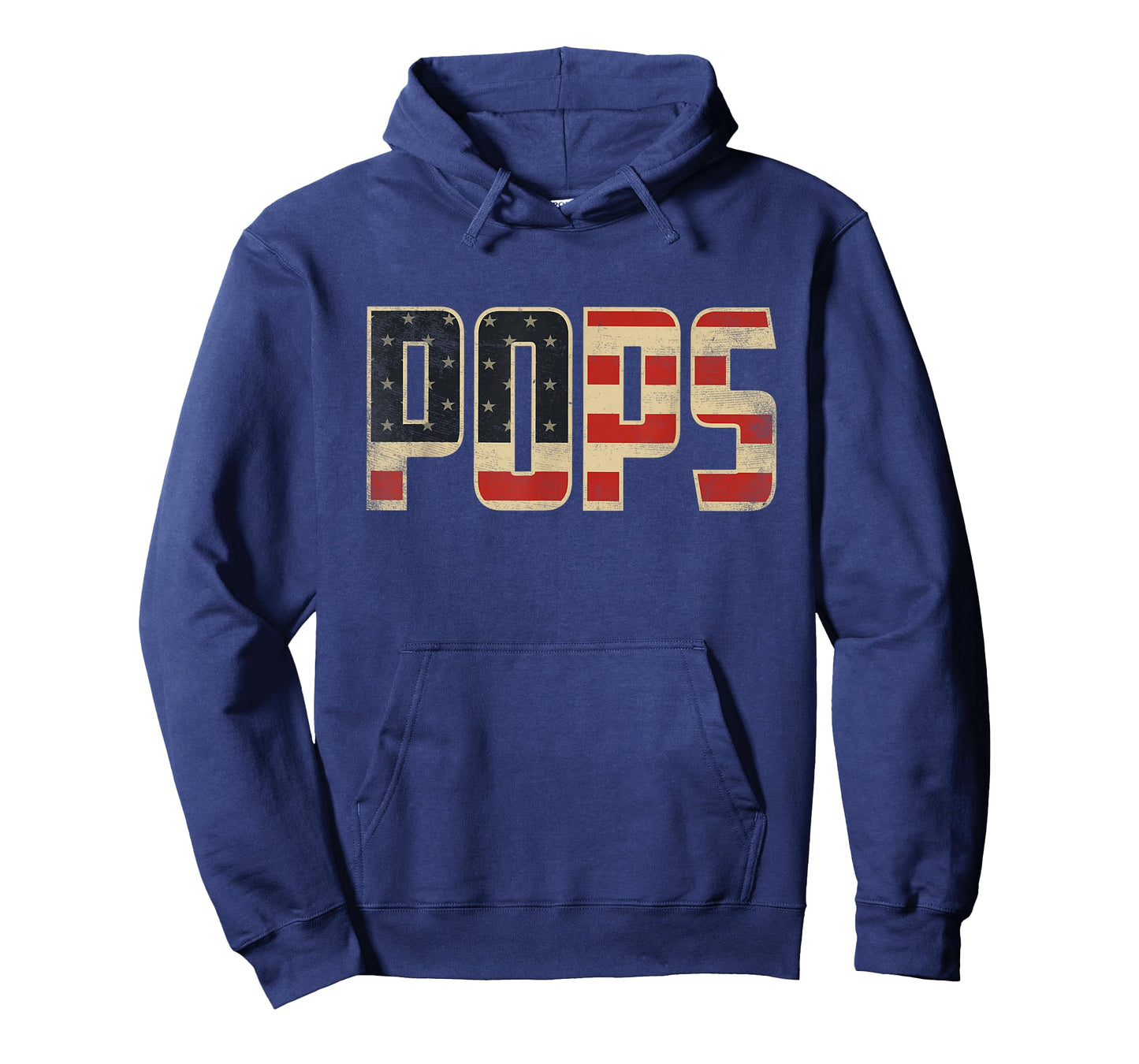 Pops Bold Patriotic American Flag Father’s Day Pops T-Shirt