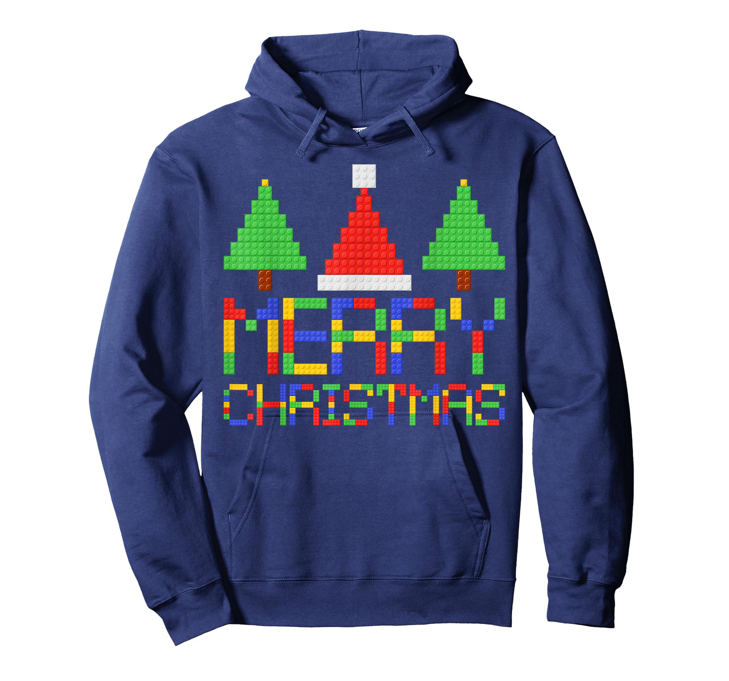 Merry Christmas Pajamas Blocks Building Lovers Boys Kids T-Shirt