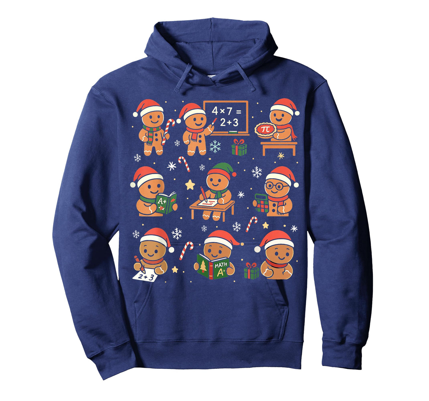 Gingerbread Christmas for Math Teacher Funny Educator Xmas T-Shirt