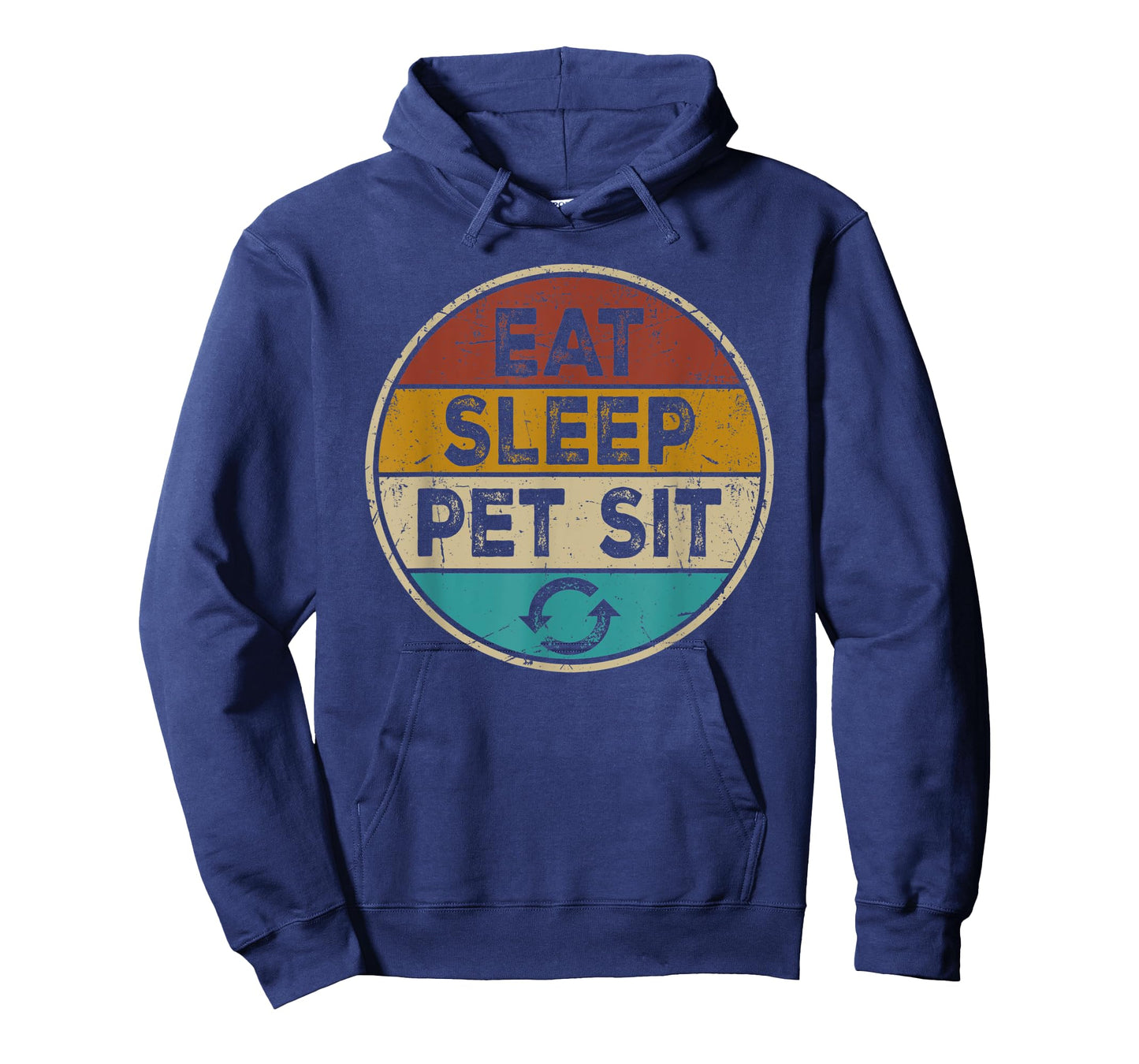 Pet Sitter Dog Cat Funny Sitting - Eat Sleep Pet Sit Repeat T-Shirt for Men Women Kids