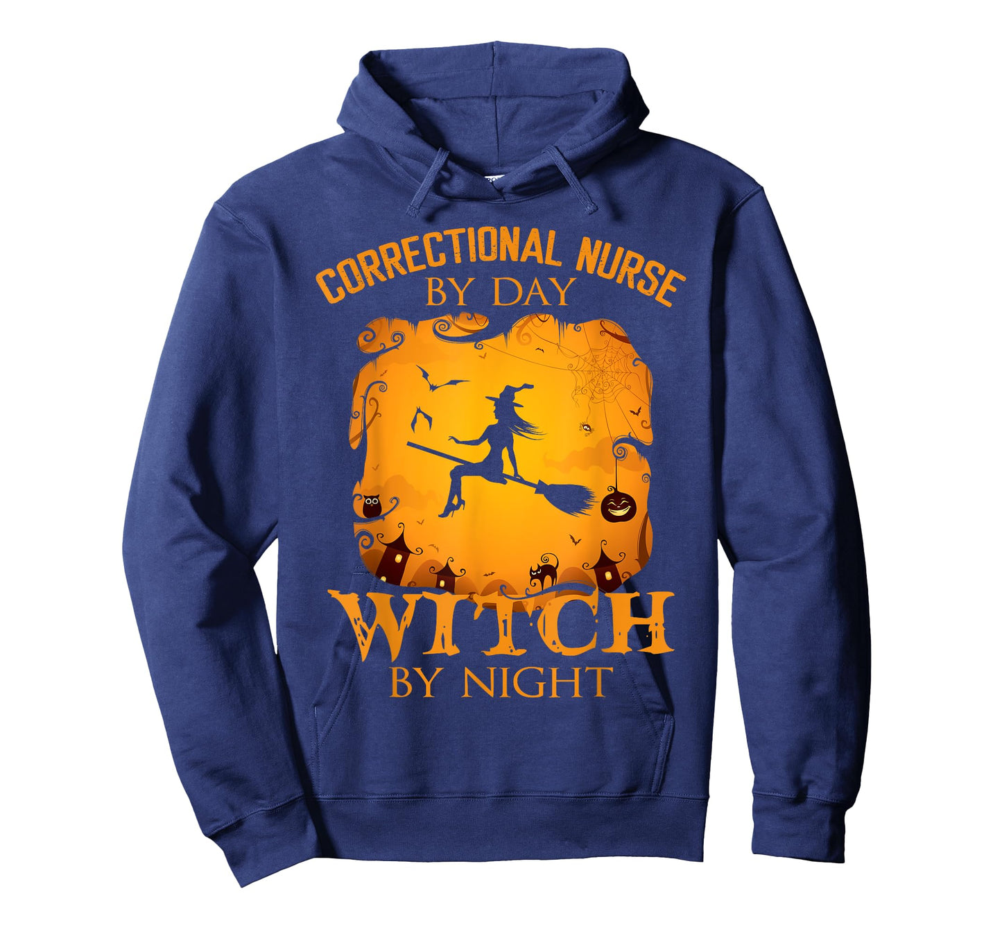 Correctional Nurse by Day Witch by Night Halloween Fun T-Shirt