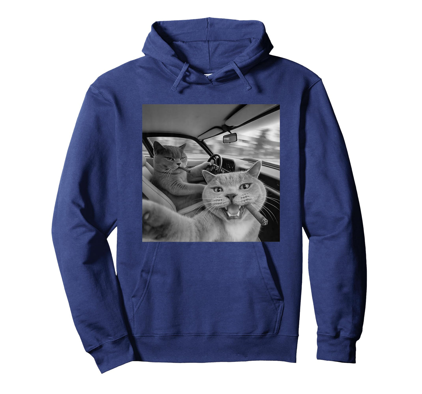 Funny Cat Selfie Smoking in Car T-Shirt