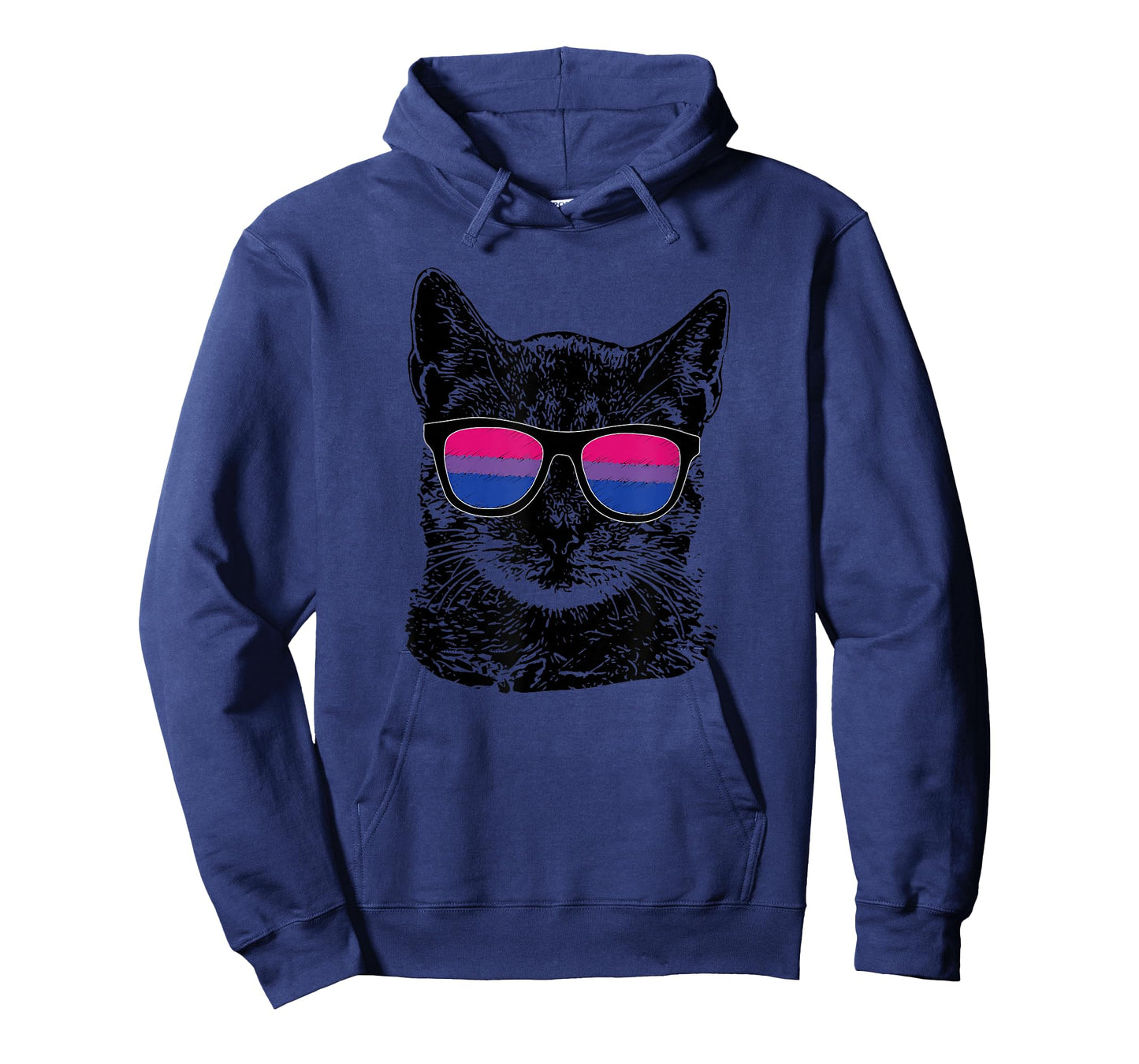Bisexual Gay Pride Cat LGBT Sunglasses T-Shirt