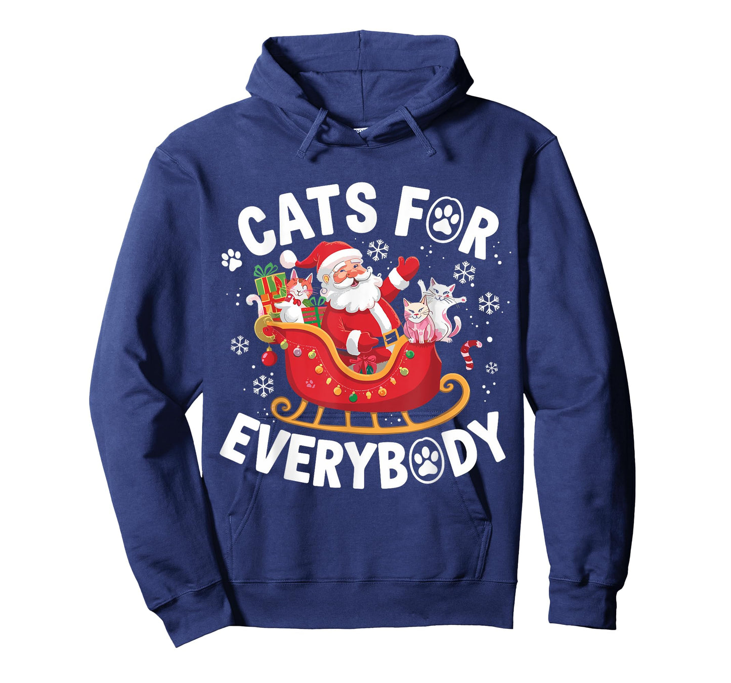 Cats For Everybody Christmas Cat Xmas Men Women Santa Lovers T-Shirt