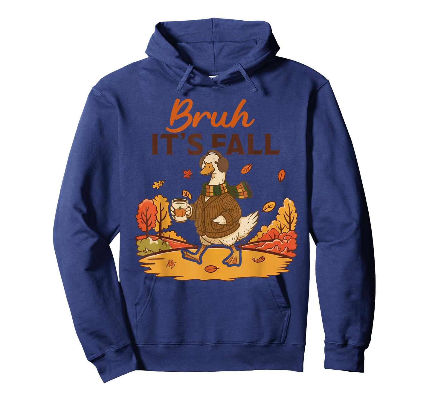 Cute Fall Goose Autumn Leaves Cozy Sweater Weather T-Shirt