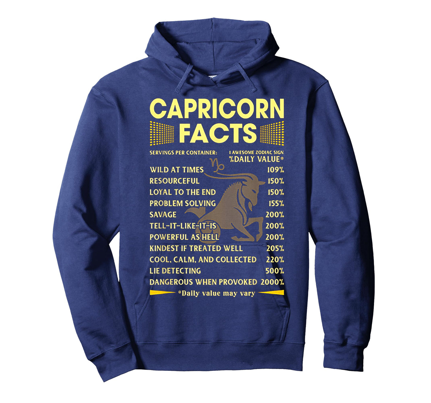 Capricorn Facts Zodiac Funny Capricorn Birthday Gift T-Shirt