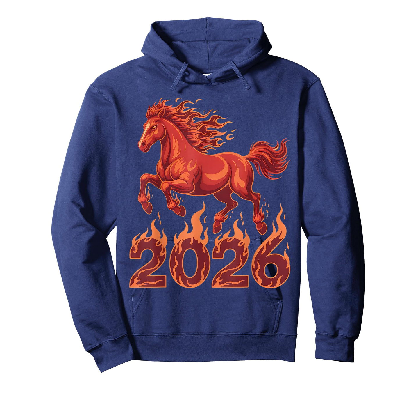 Year of The Fire Horse 2026 Chinese Zodiac Rearing Horse T-Shirt