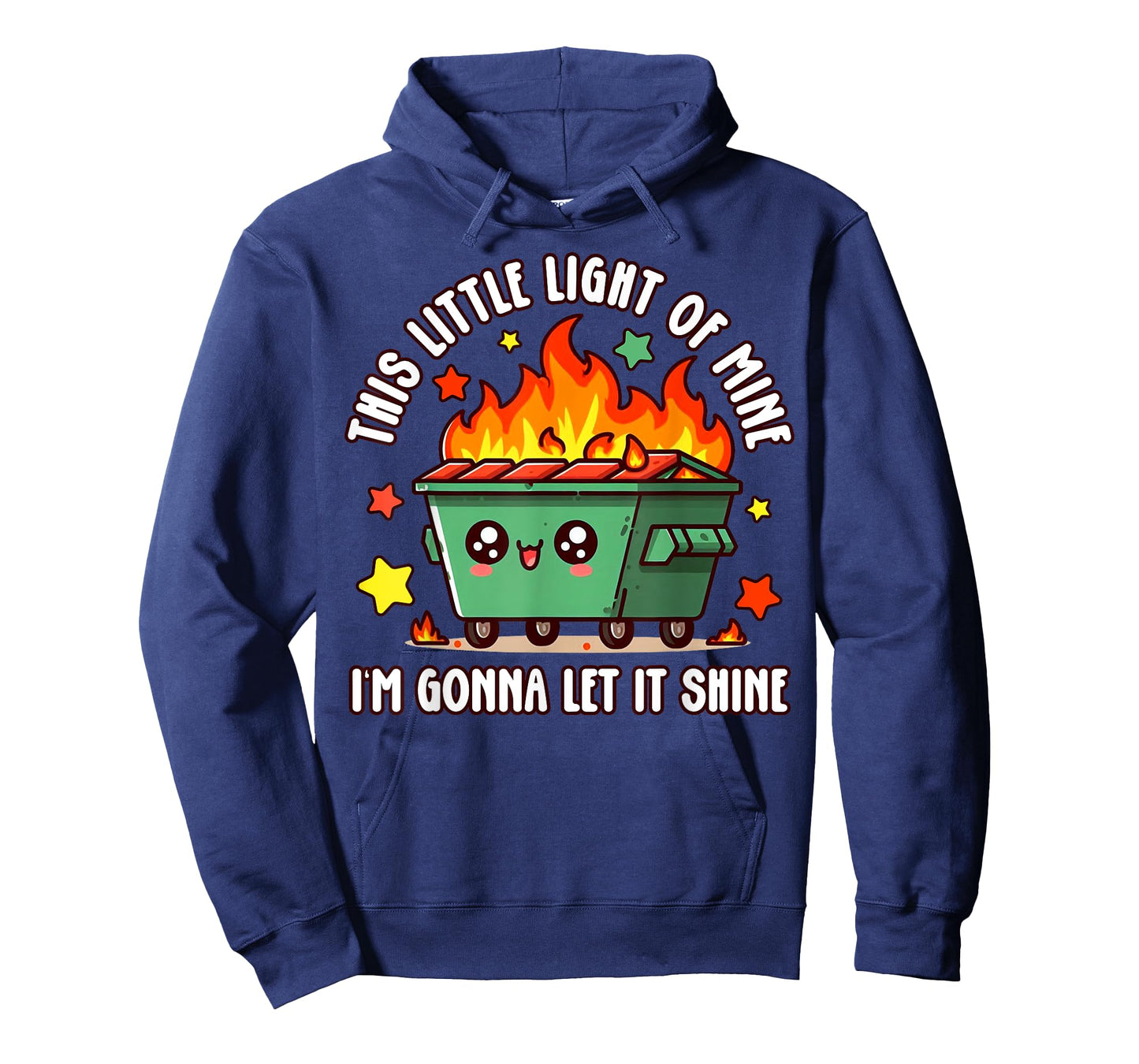 Fun Groovy This Little Light-of Mine Emotional Dumpster Fire T-Shirt