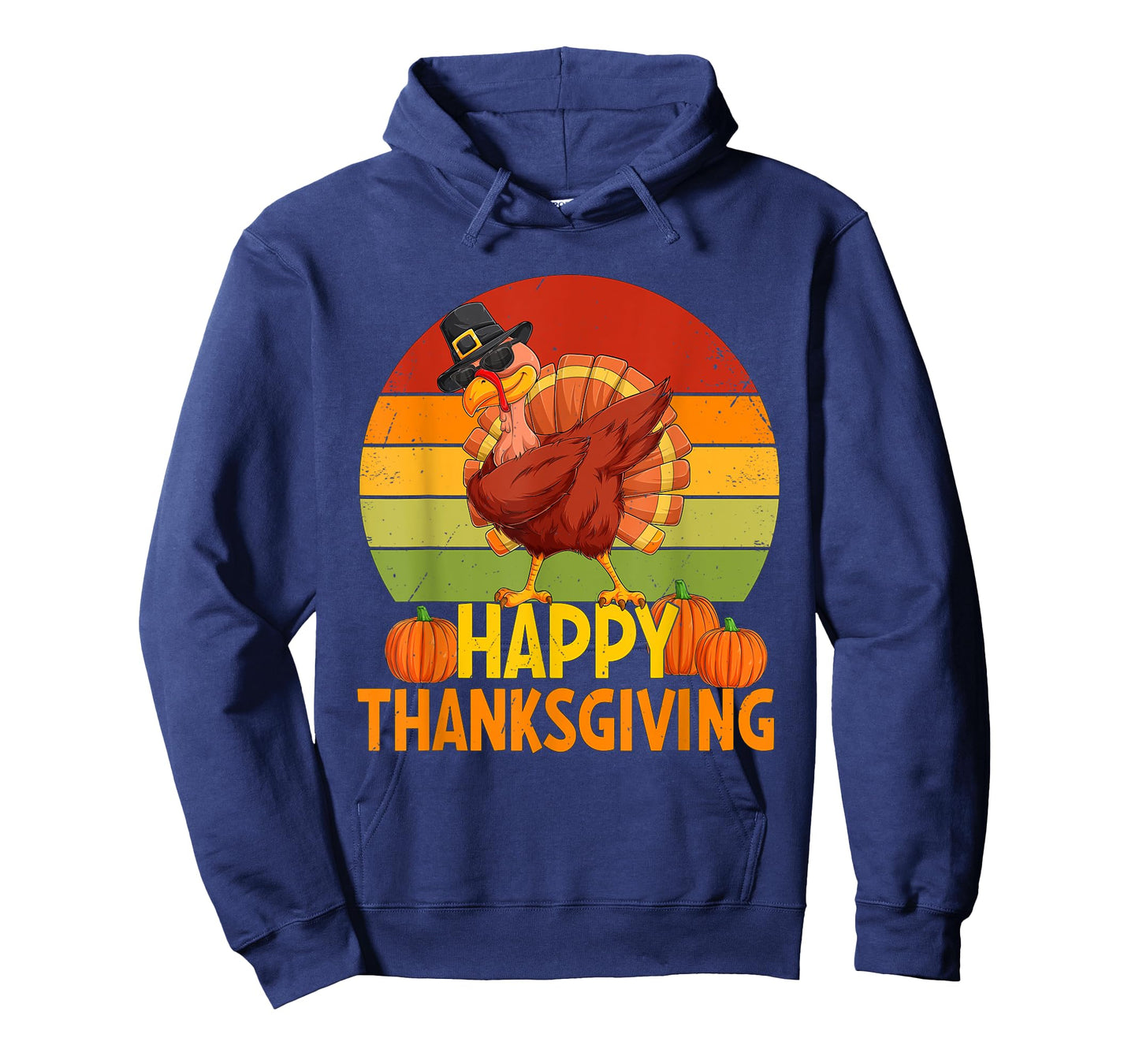 Happy Thanksgiving Dabbing Turkey Pilgrim Boys Girls Toddler T-Shirt