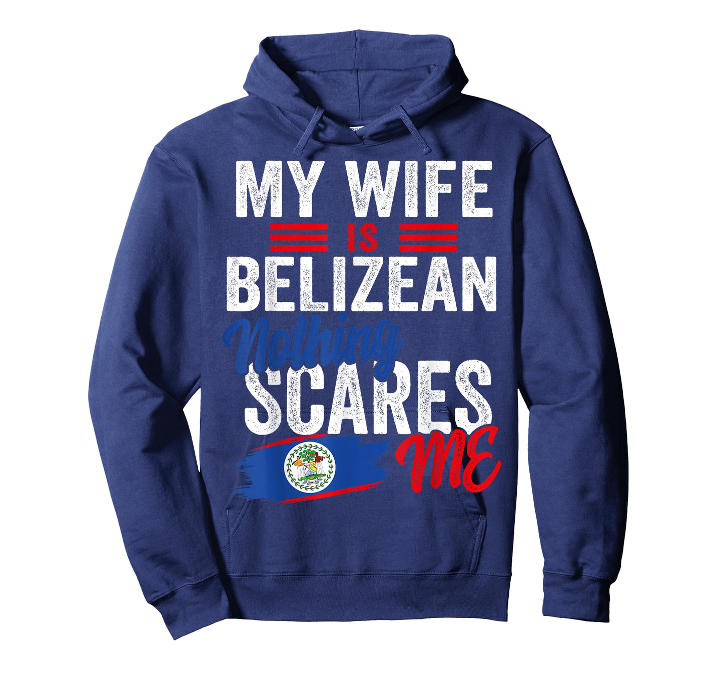 My Wife Is Belizean Belize Heritage Roots Flag Souvenir Men T-Shirt