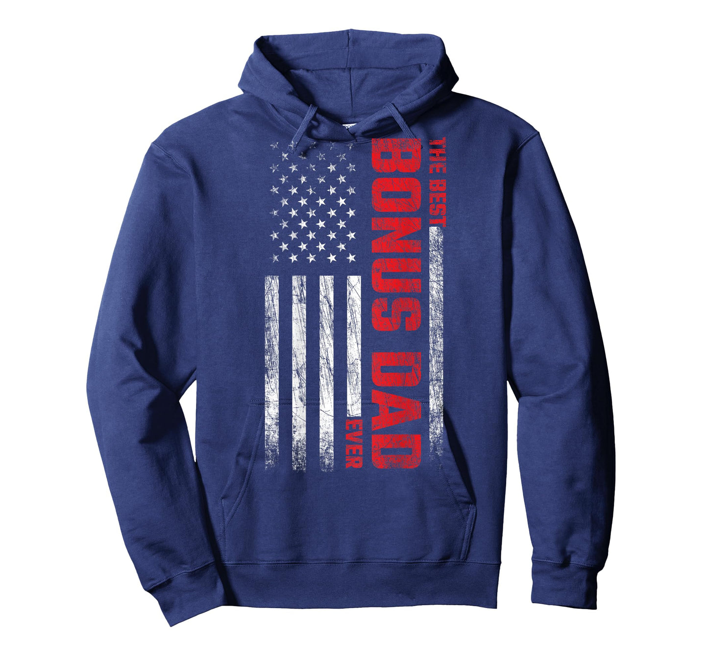 Bonus Dad - American Flag On Back - Best Bonus Dad Ever T-Shirt