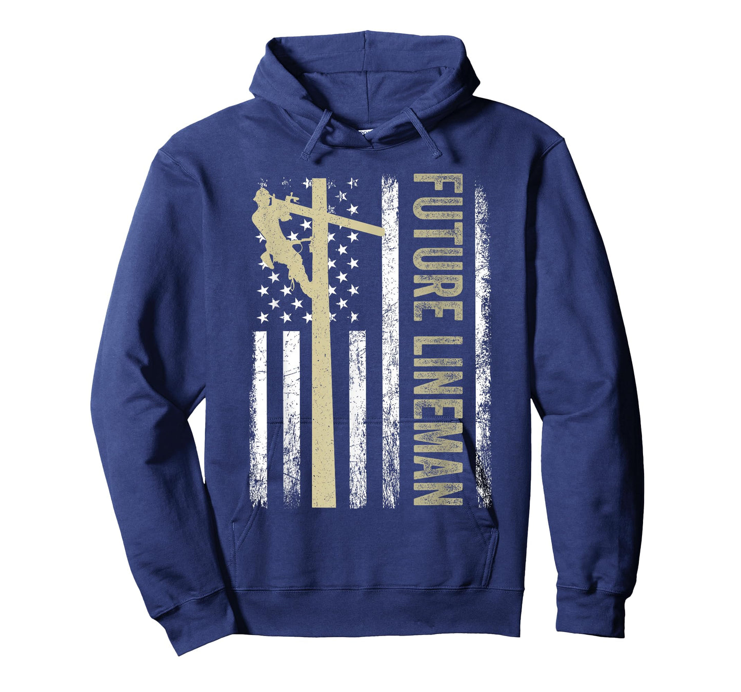 Future Lineman American Flag Electric Cable 4th of July T-Shirt
