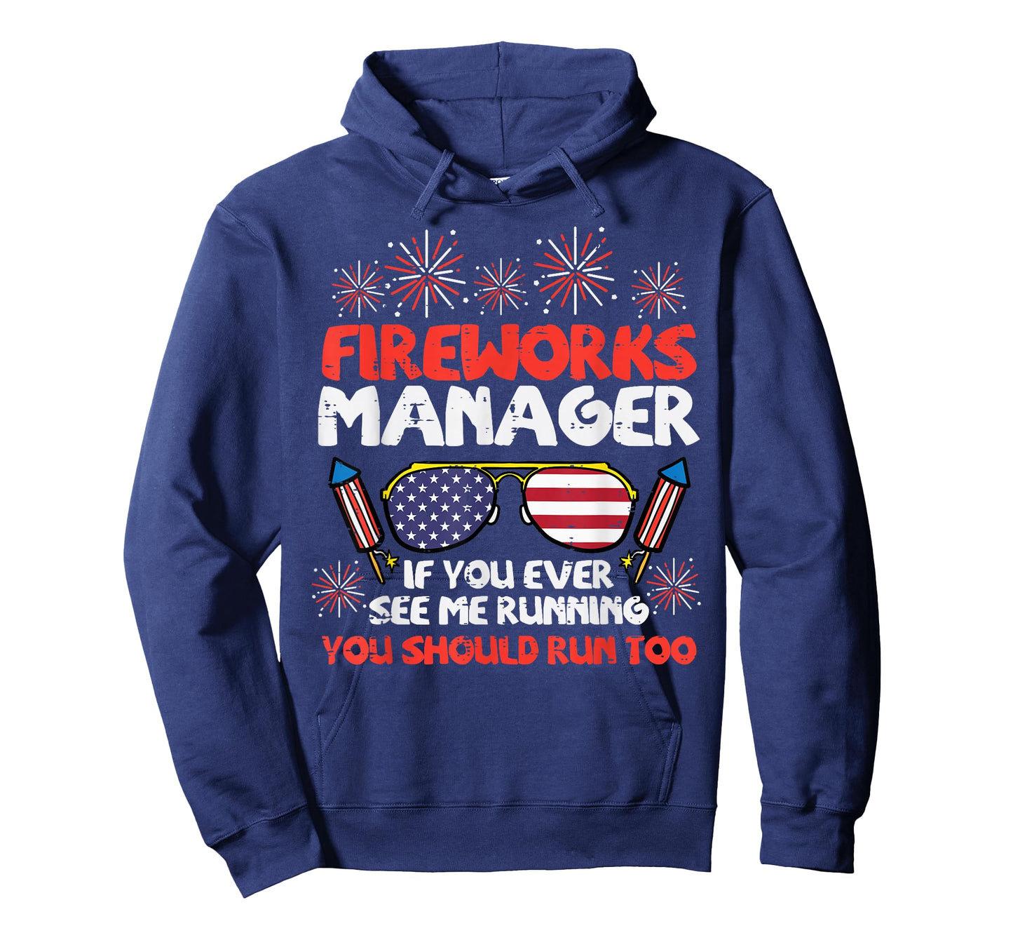 Fireworks Director Run Funny Fourth of July 4th Men Women T-Shirt