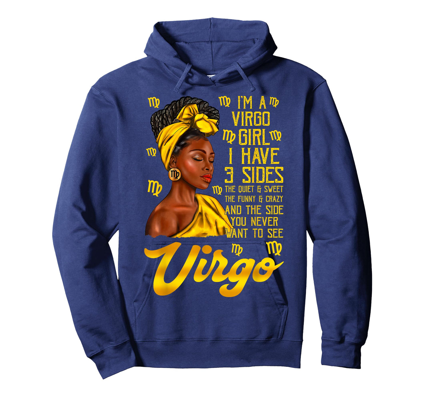 Virgo Afro Black Woman It's My Birthday Zodiac Sign T-Shirt