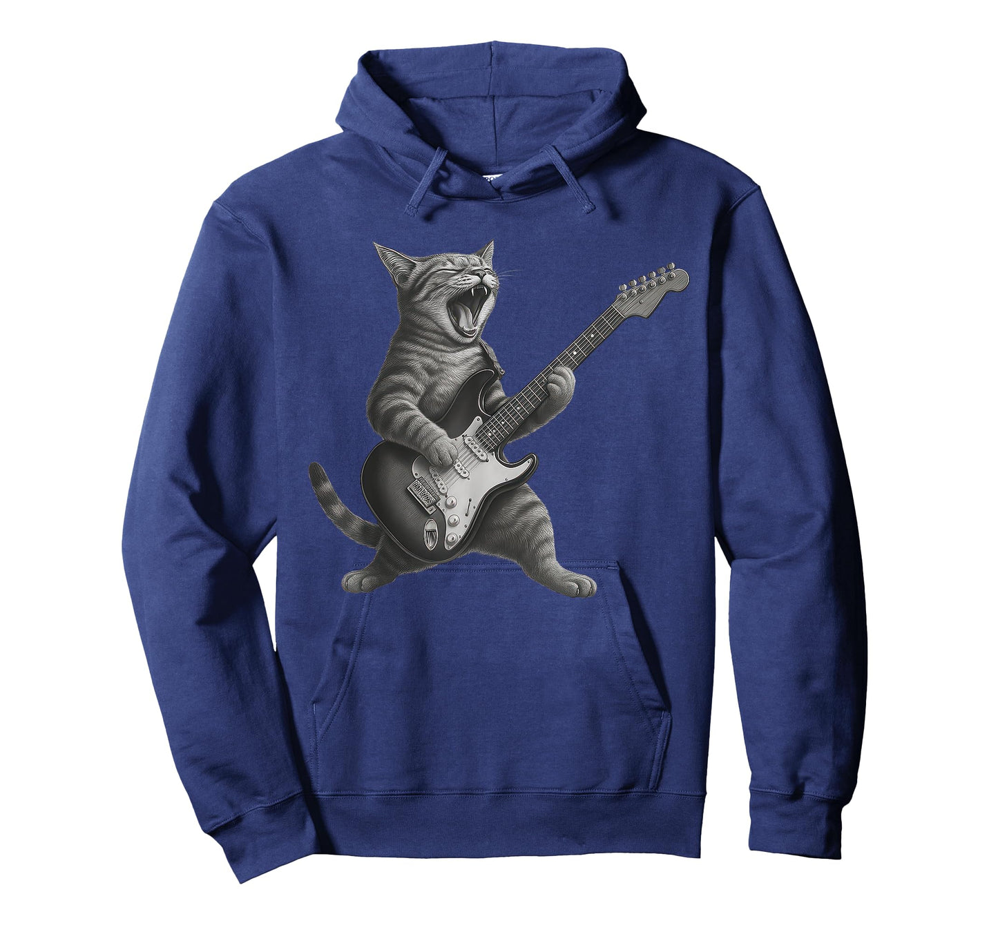 Cat Playing Guitar Rock Star Rock And Roll For Men Women Kid T-Shirt