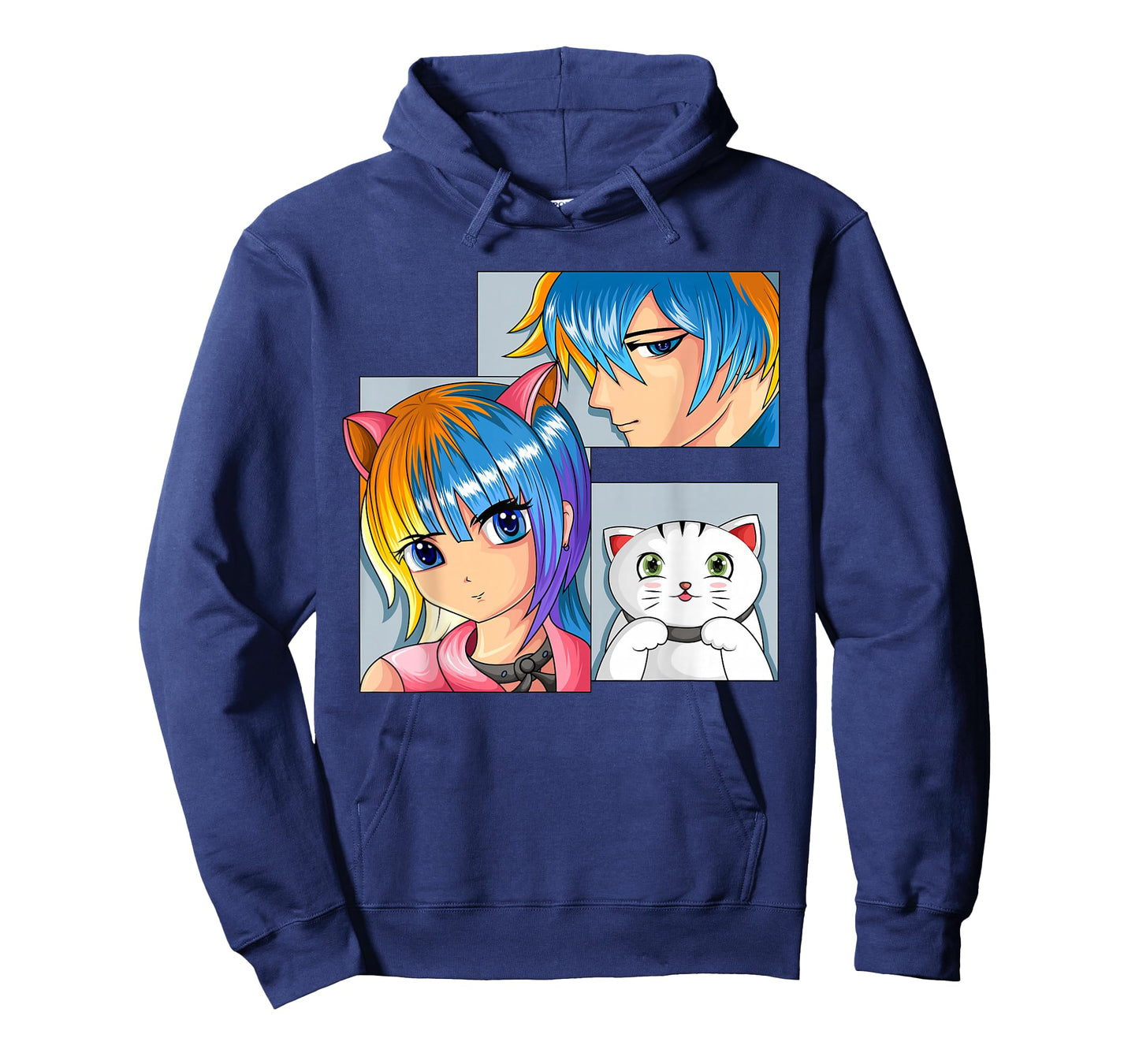 Anime Girls Cat Manga Merch Children Boys T-Shirt