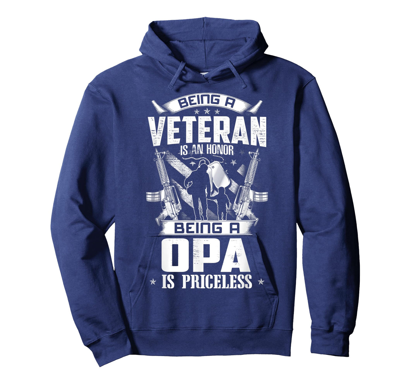 Mens Being A Veteran Is An Honor A Opa Is Priceless Grandpa T-Shirt