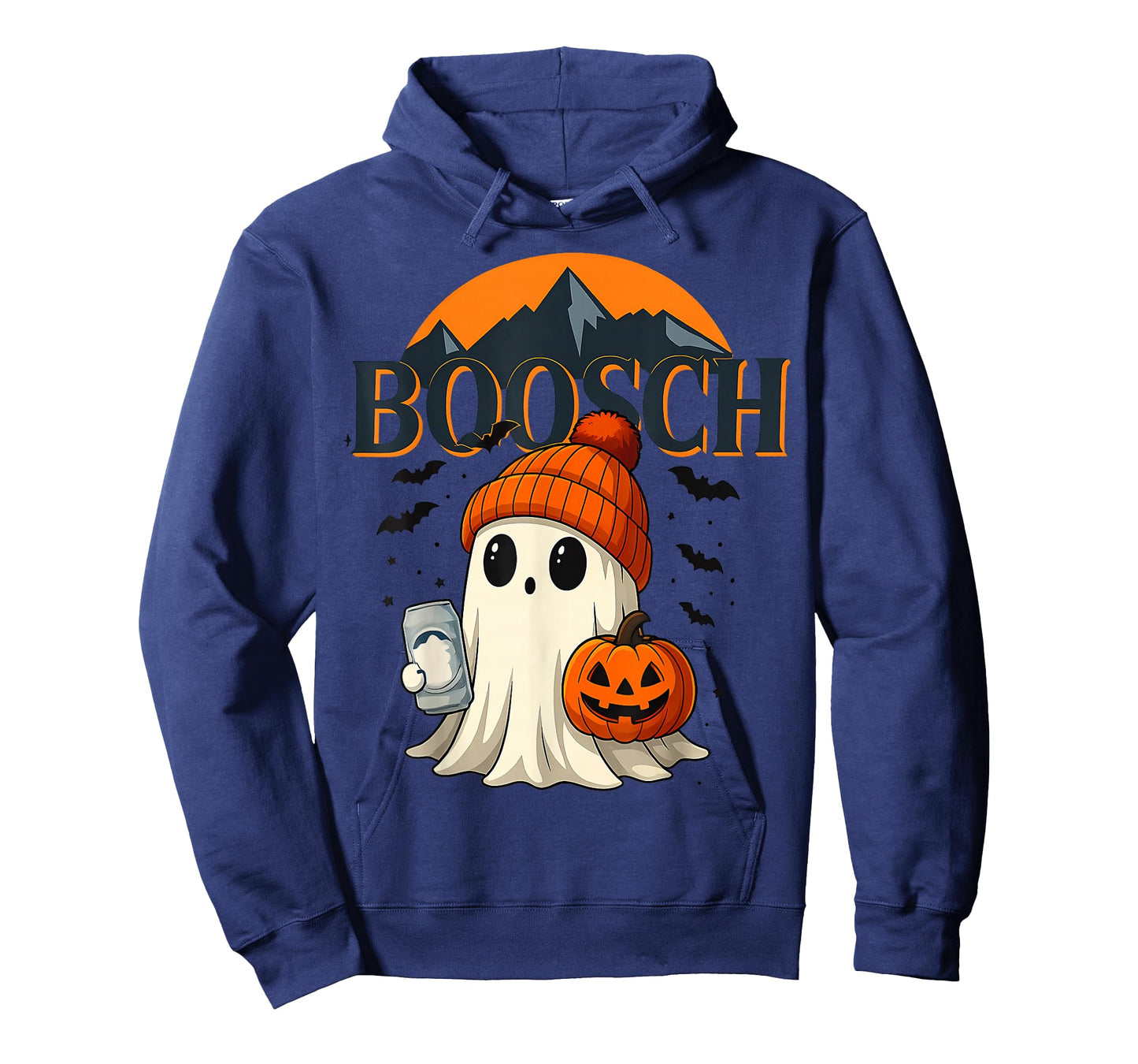 Boosch Halloween Cute Ghost Drinking Beer Halloween Party T-Shirt