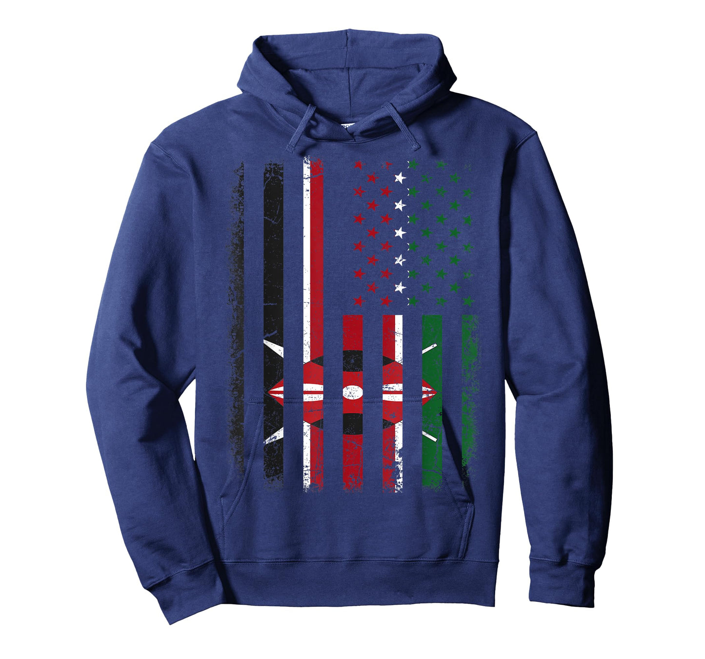 Kenyan American Flag Kenyan Roots Kenya America T-Shirt