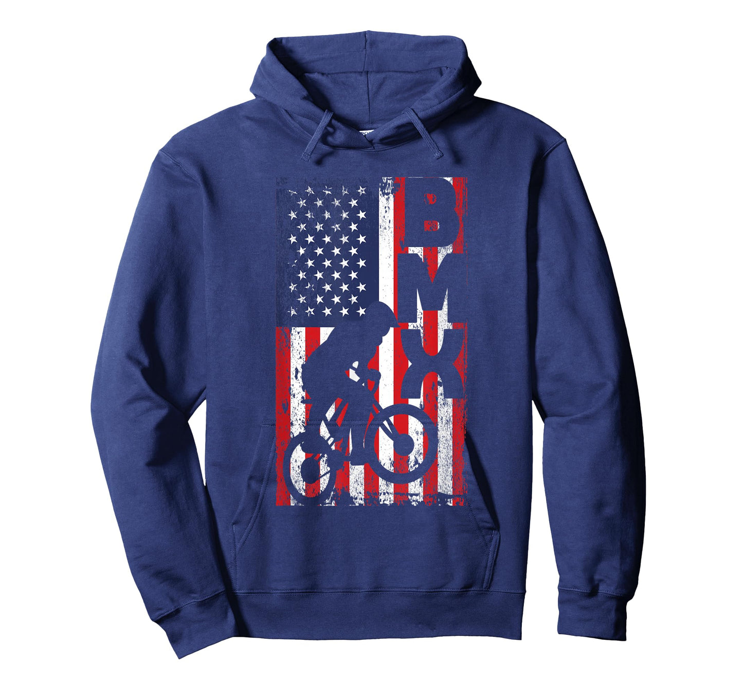 American Flag BMX Racing Extreme Sport Riding Cool Bike Ride T-Shirt