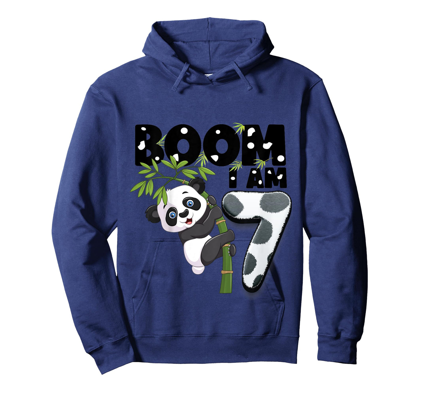 Kids Panda Birthday Shirt 7 Years Old 7th Birthday Outfit Boys T-Shirt