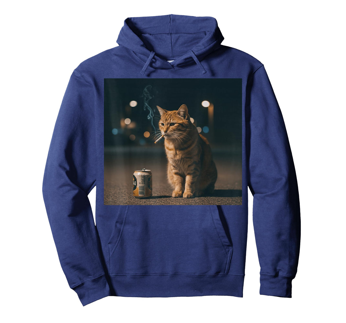 Funny Smoking Orange Cat Meme T-Shirt