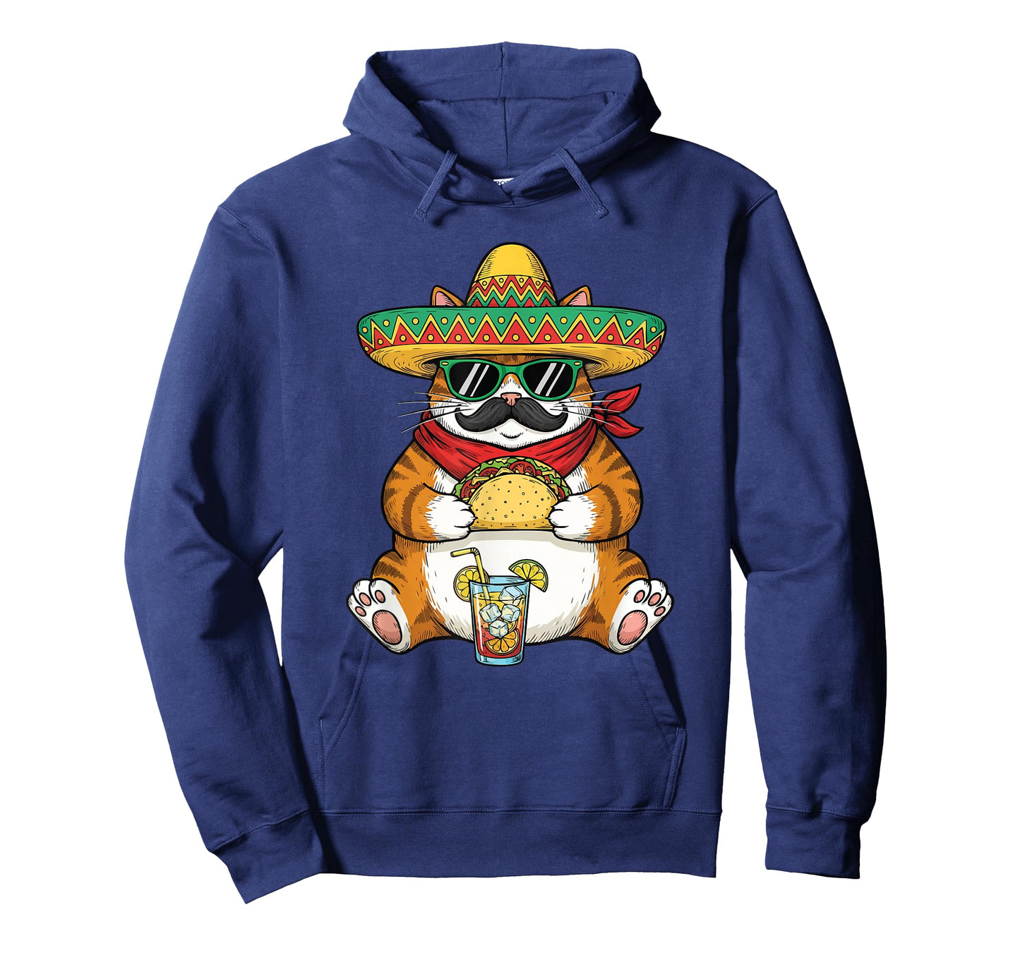 Cat Eating Tacos - Taco Lover Mexican Food Cinco de Mayo T-Shirt